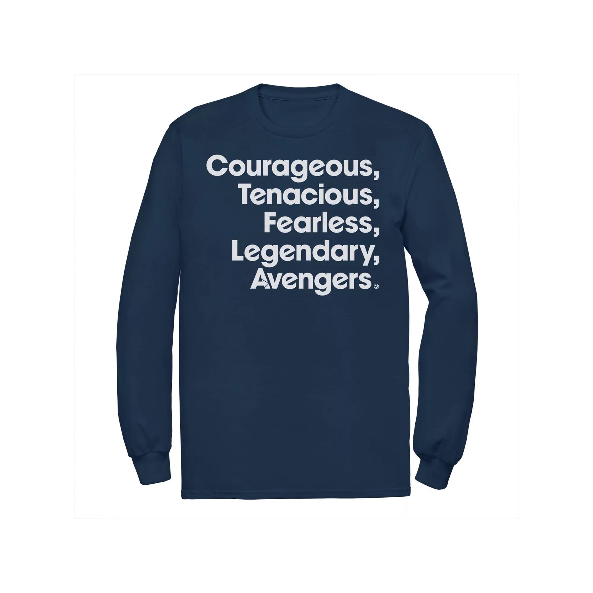 Men's Marvel Avengers Endgame Name Stack Long Sleeve Graphic Tee,  Product Image
