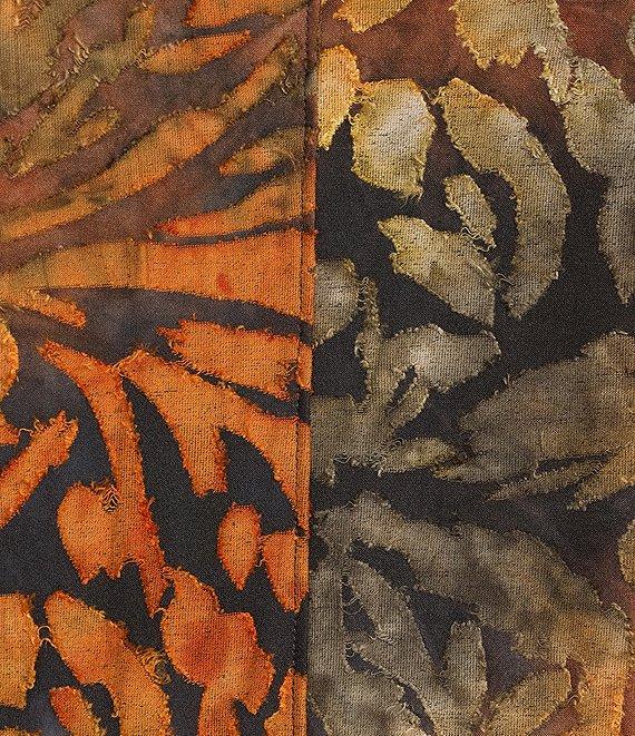 Westbound Plus Size Notch Collar 3/4 Sleeve Printed Blouse Product Image