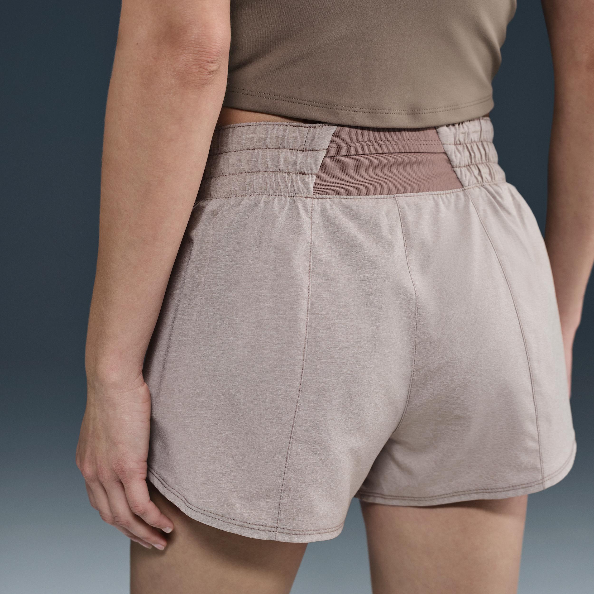 Nike Women's One Dri-FIT Mid-Rise 3" Brief-Lined Shorts Product Image