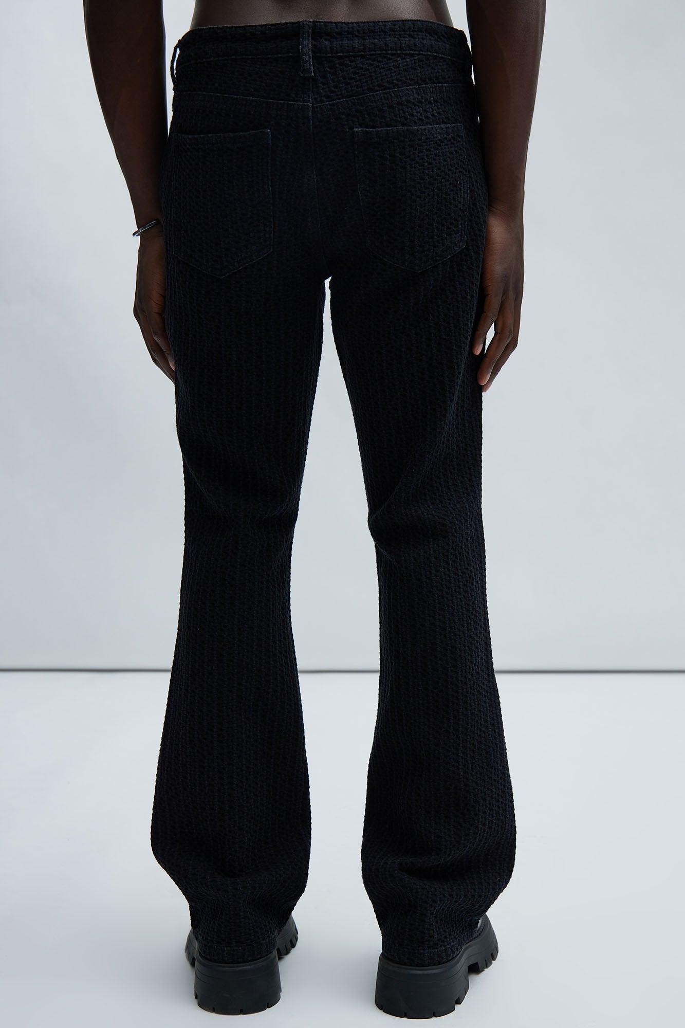 Warsaw Stacked Slim Flare Jeans - Black Product Image