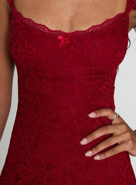 Beacall Mini Dress Red Product Image