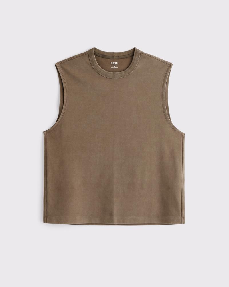 YPB Active Cropped Heavyweight Cotton Tank Product Image