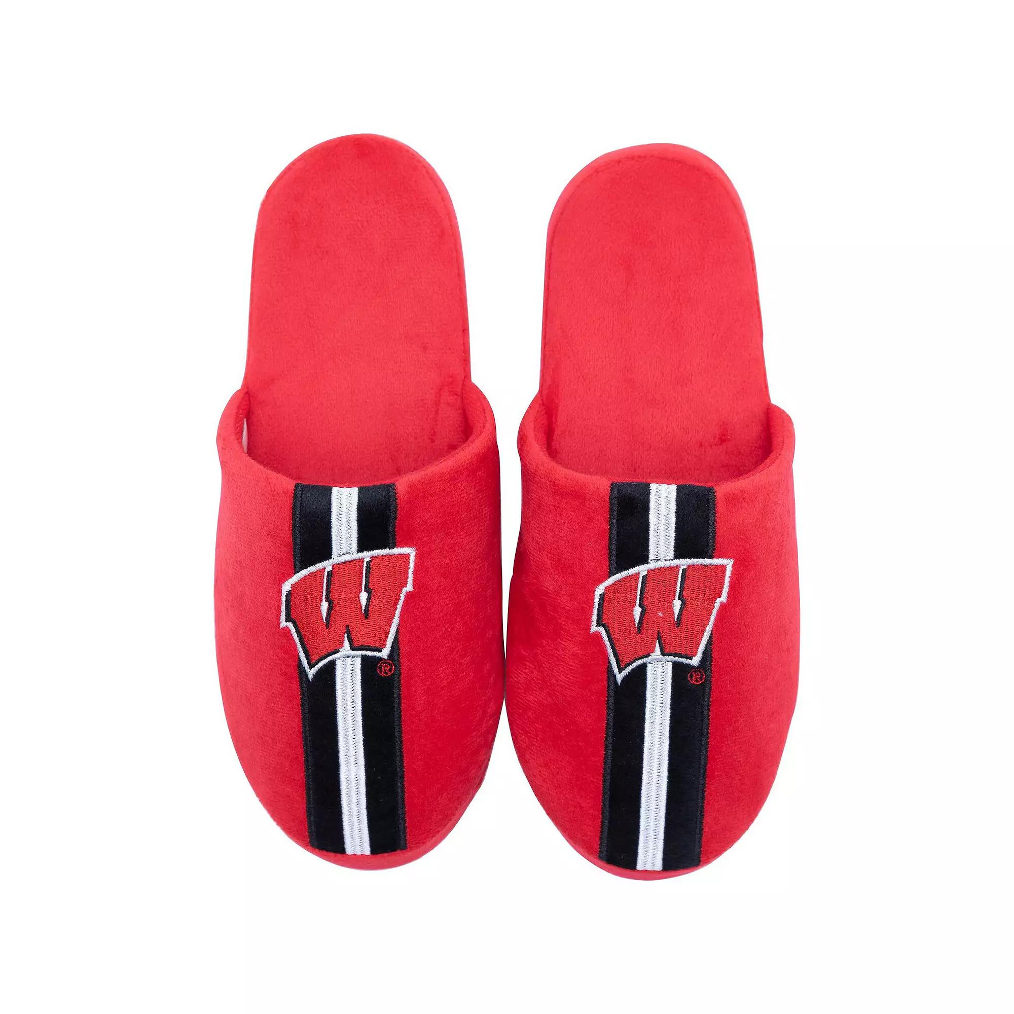 Men's ZooZatz Wisconsin Badgers Slippers,  Product Image