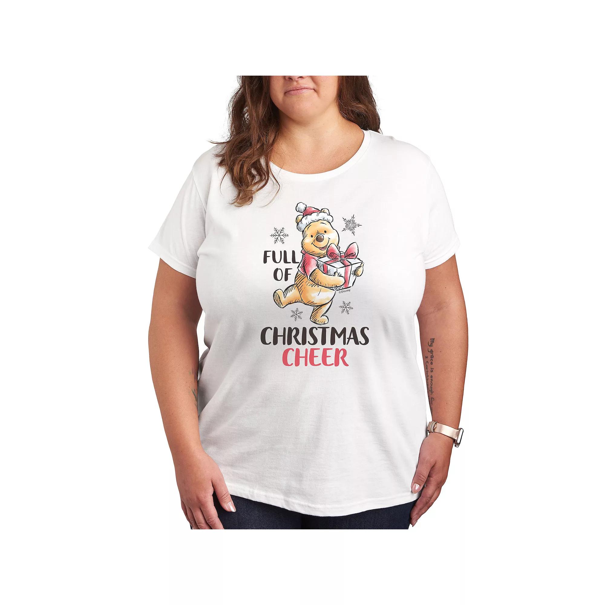 Plus Care Bears Good Luck Bear Santa Graphic Tee, Women's,  Product Image