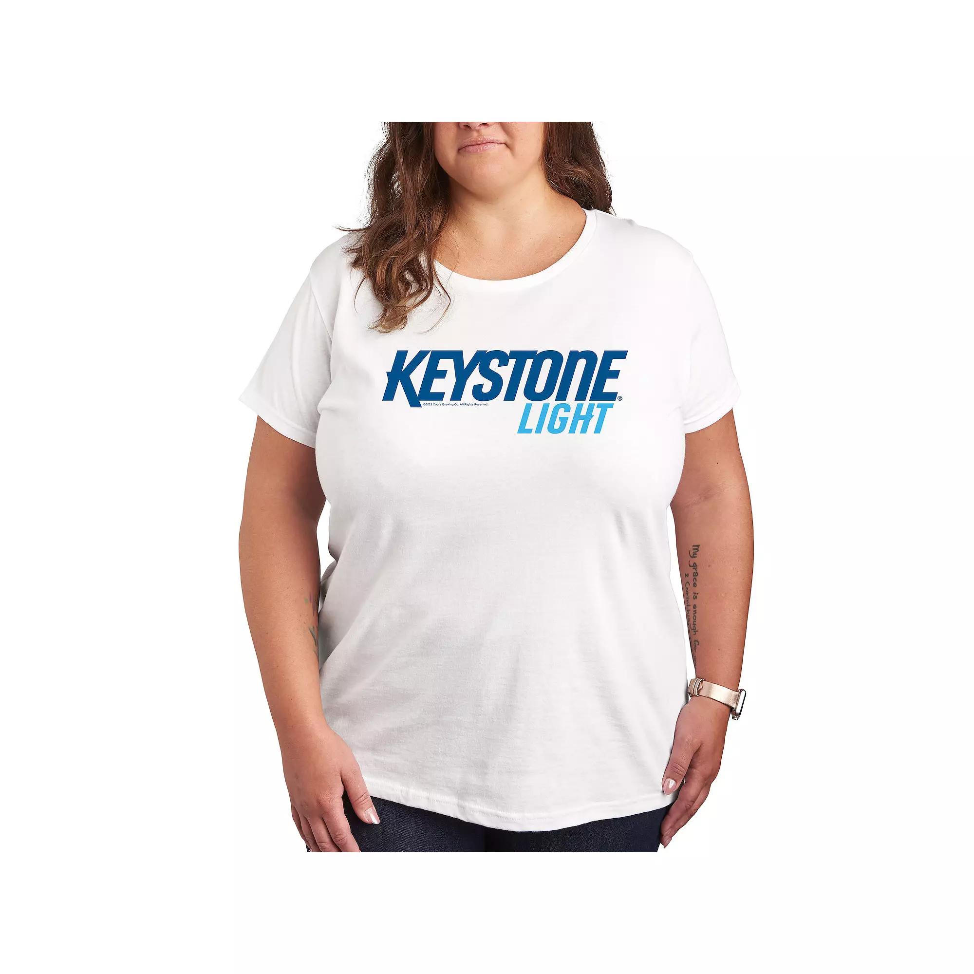 Plus Keystone Light Logo Graphic Tee, Women's,  Product Image