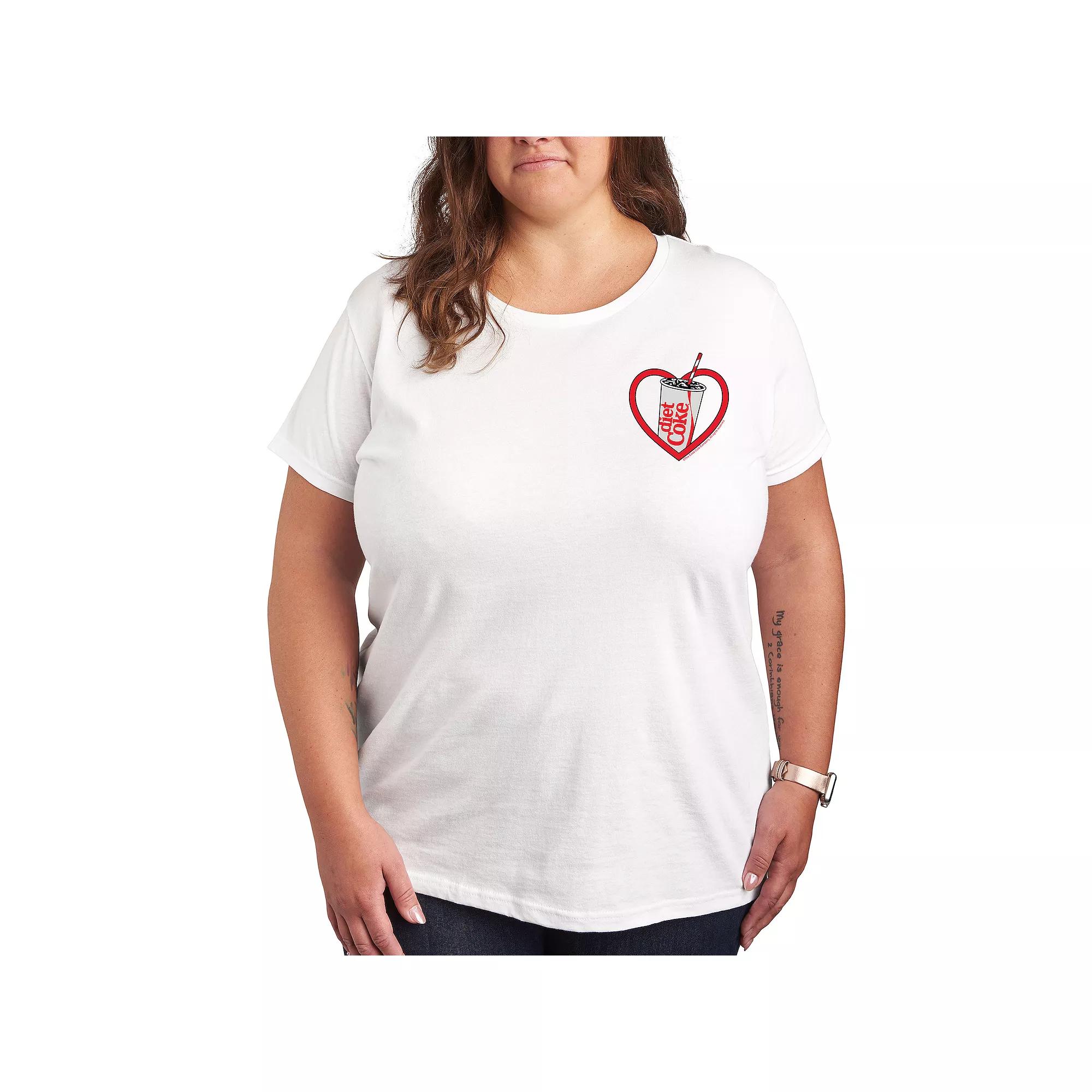 Plus Diet Coke Heart Graphic Tee, Women's,  Product Image