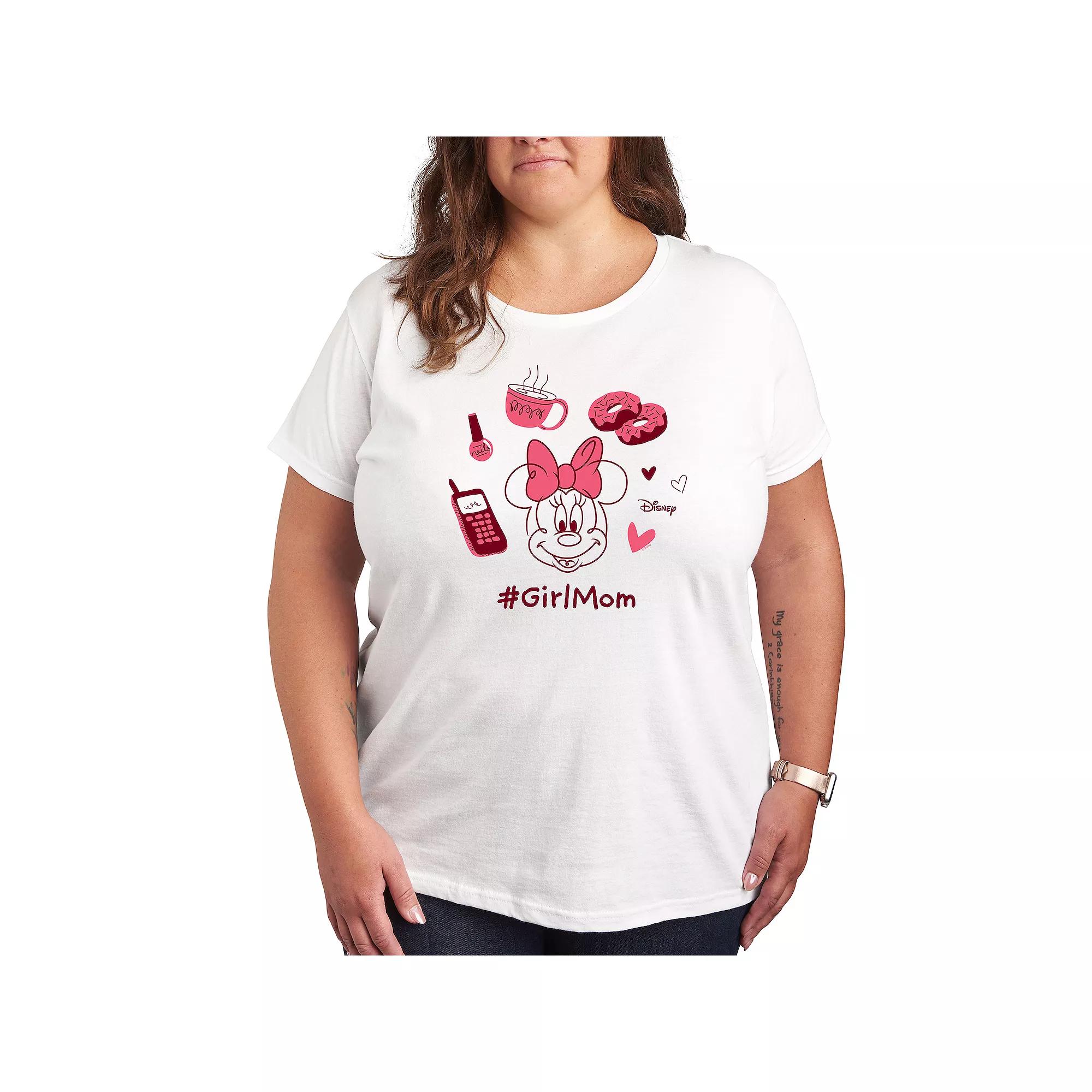 Disney's Minnie Mouse Plus Girl Mom Graphic Tee, Women's,  Product Image