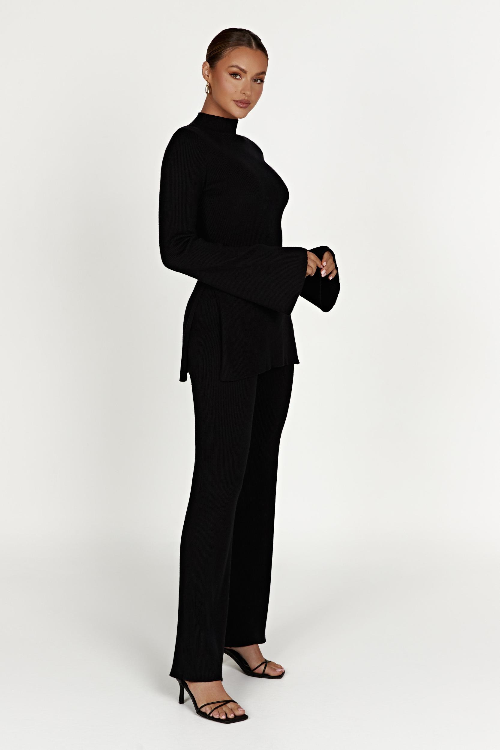 Jovie Knit Pants - Black Product Image