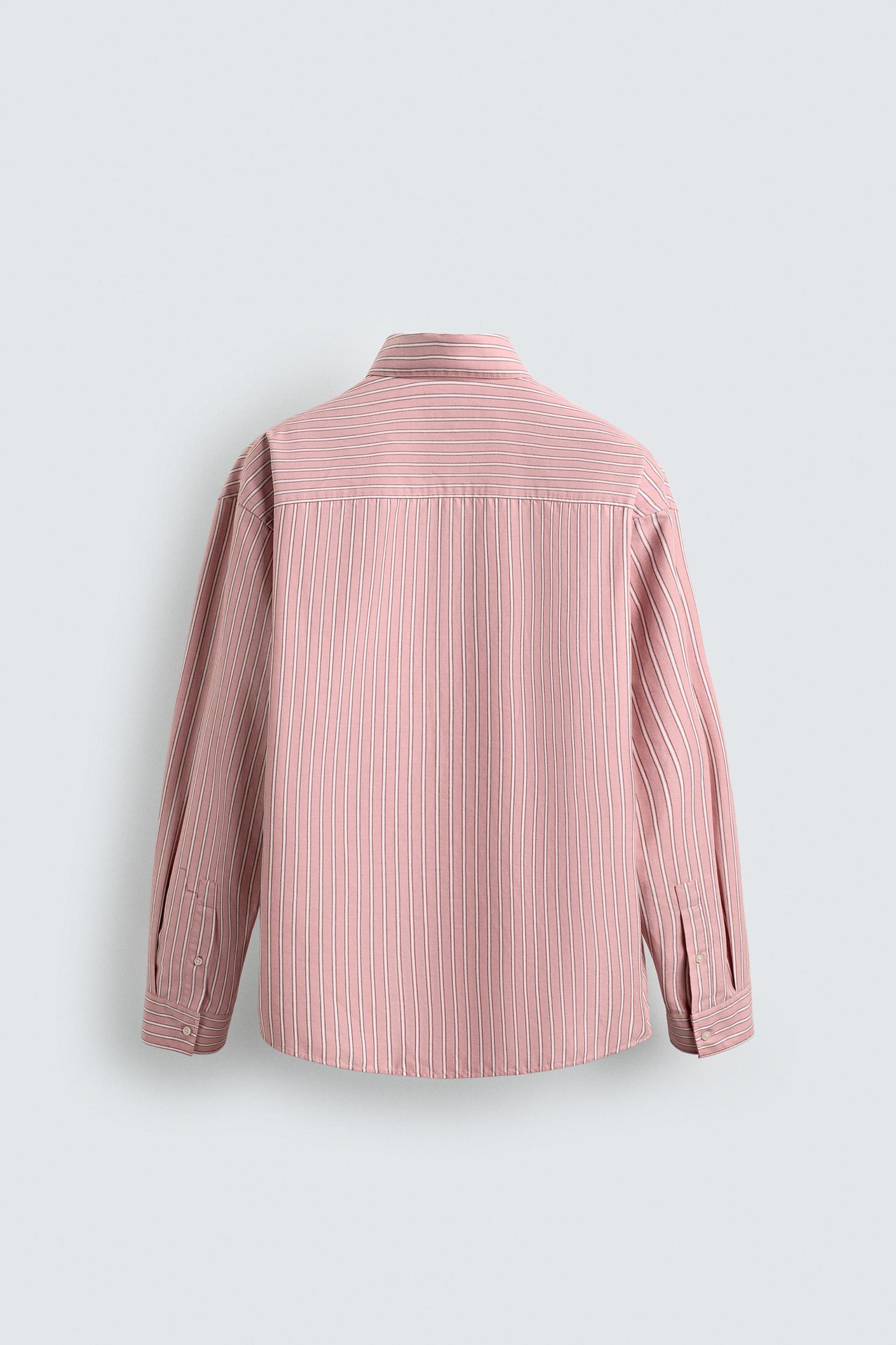 RELAXED FIT STRIPED SHIRT Product Image