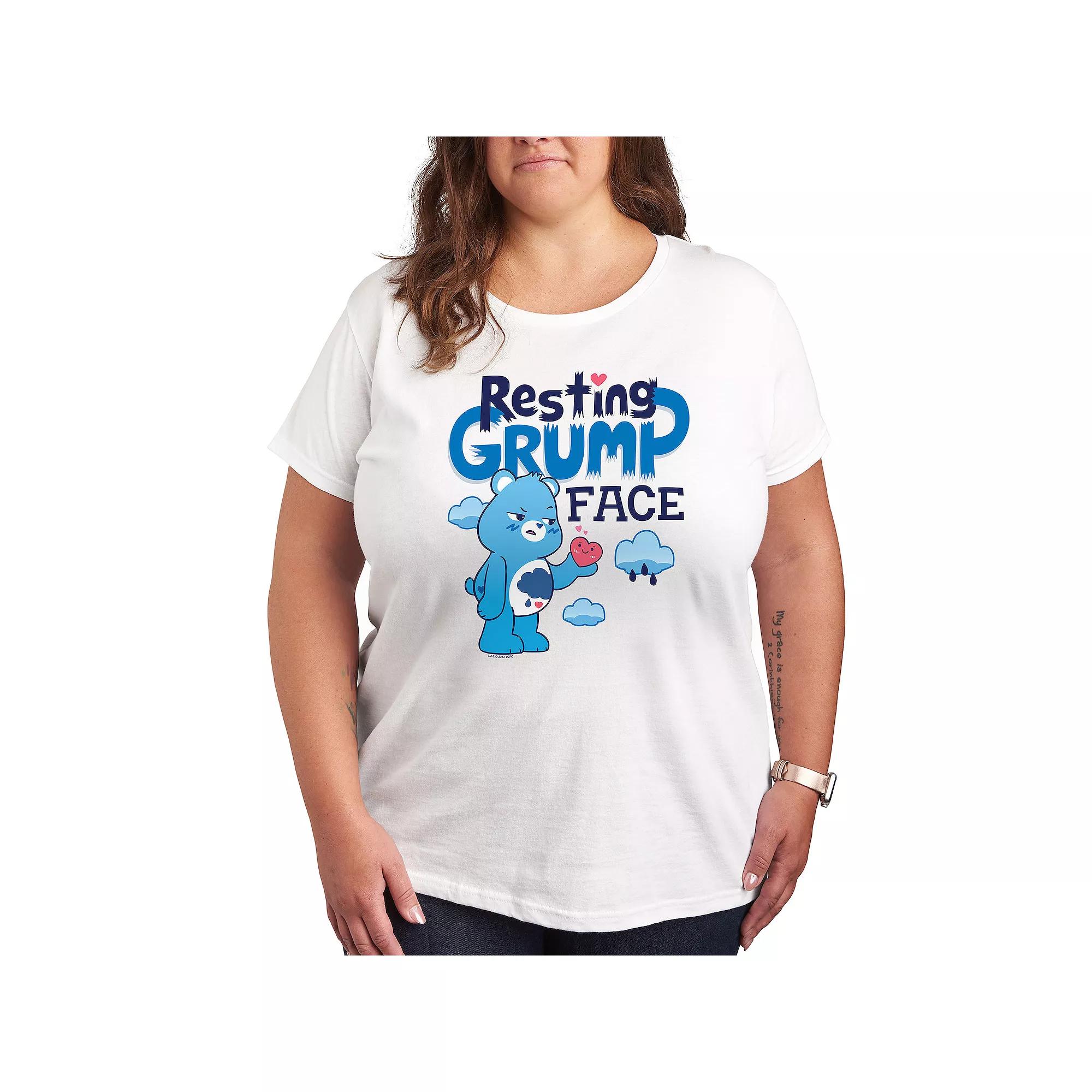 Plus Care Bears Resting Grump Face Graphic Tee, Women's,  Product Image