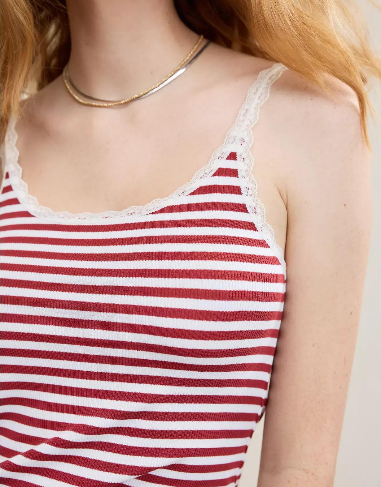 Aerie Real Soft® Lace Trim Tank Product Image