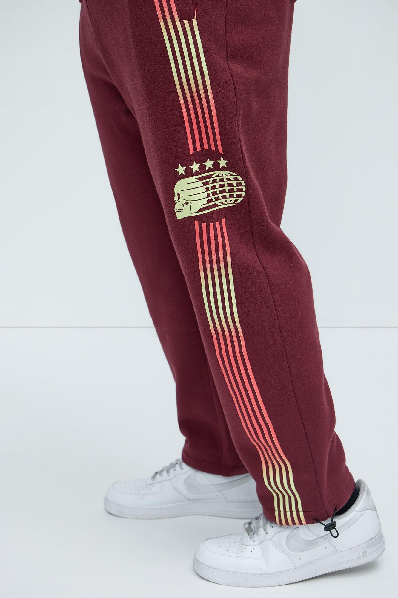 4 Star Champion Sweatpants - Burgundy Product Image