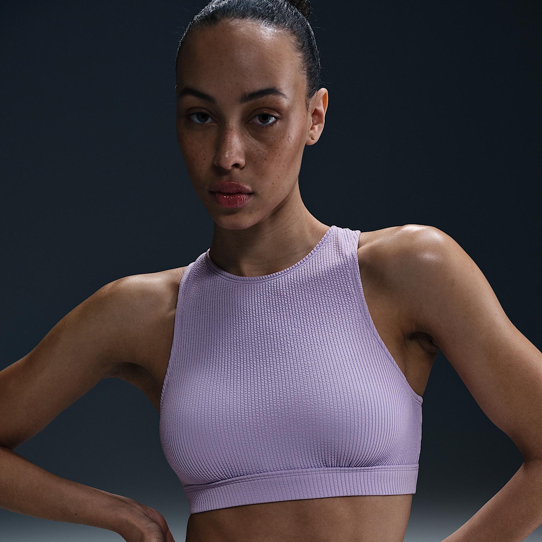 Nike Womens Swim Elevated Essential High-Neck Bikini Top | NESSF269-576 Product Image