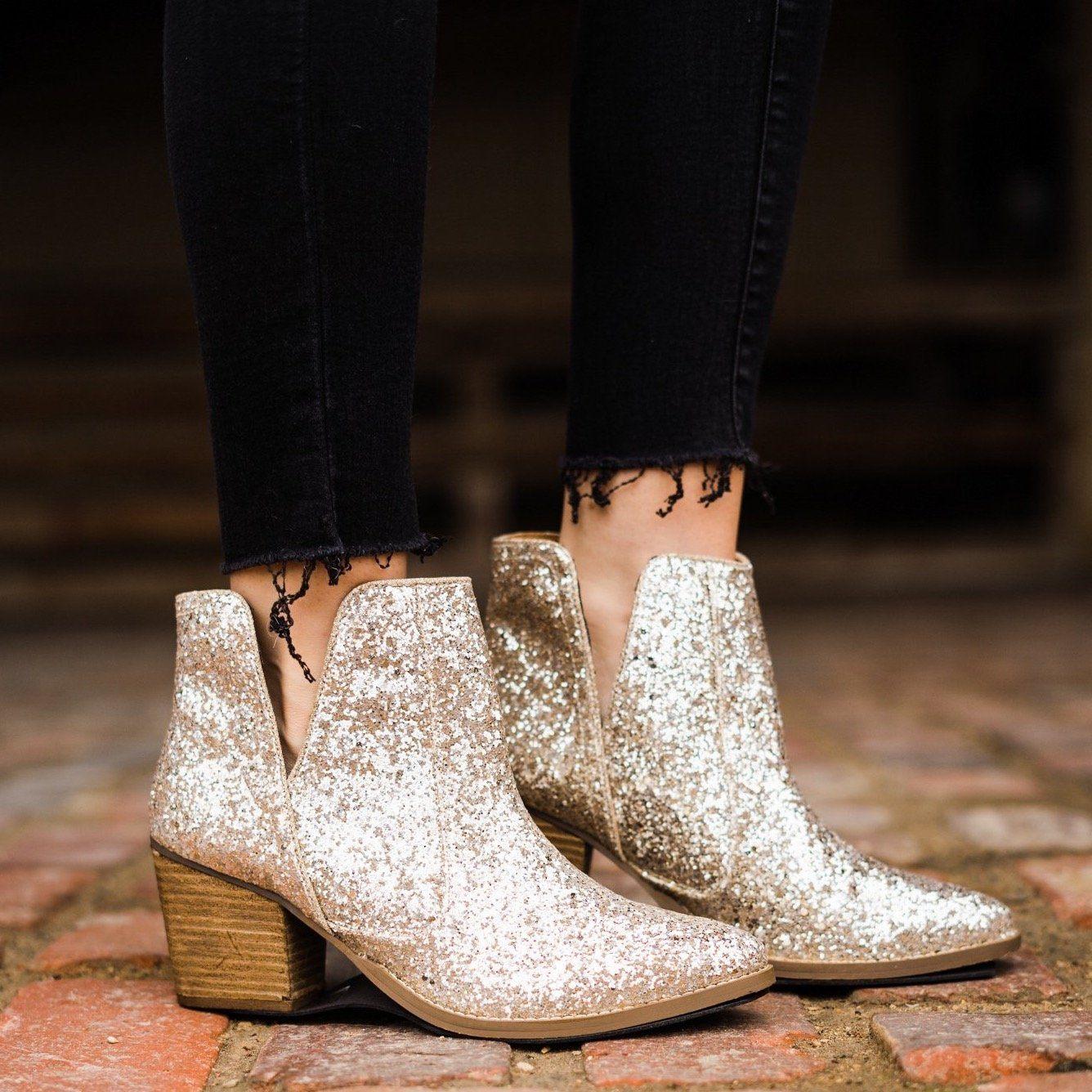 Fiera Booties in Gold (Online Exclusive) Product Image