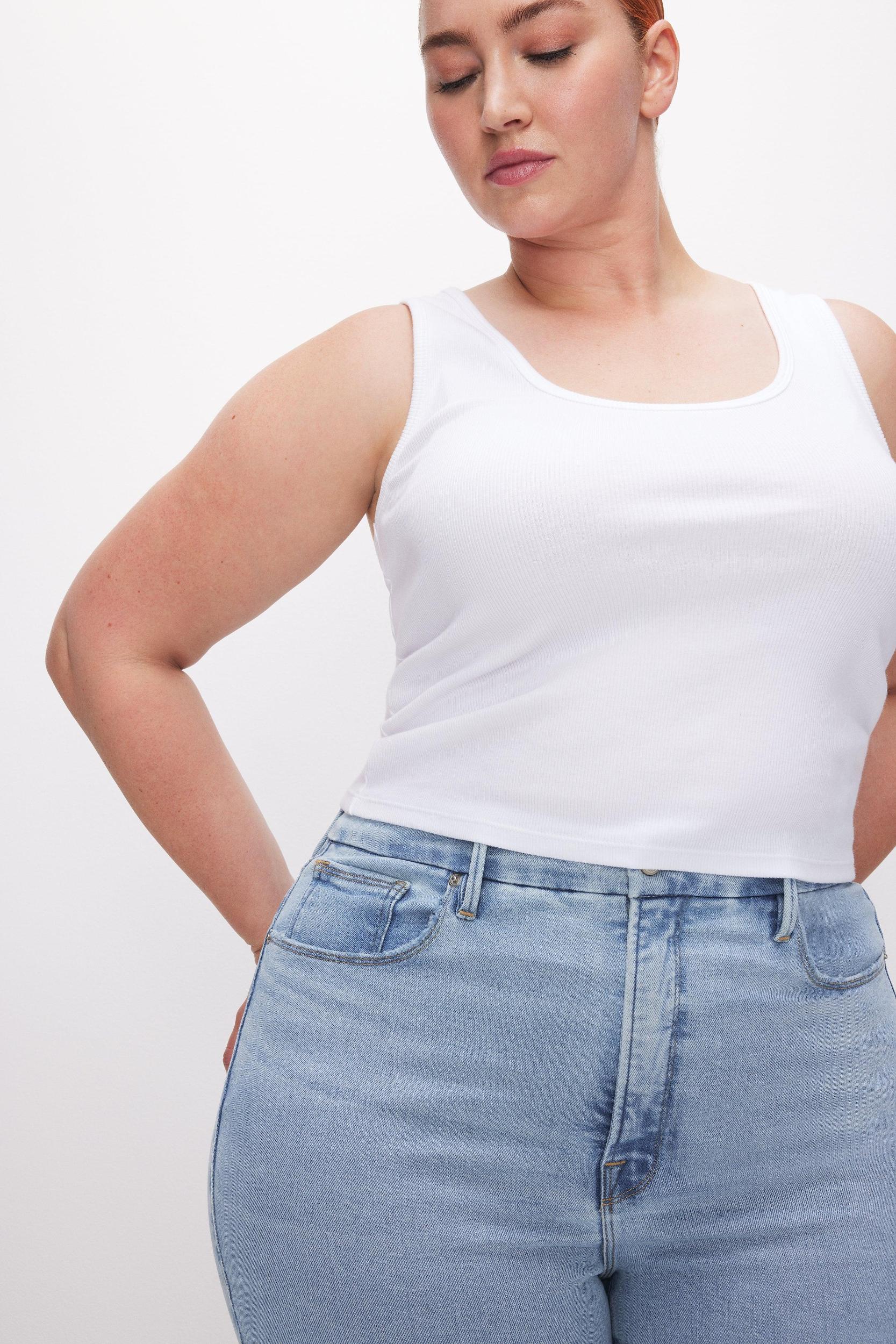 MICRO RIB TANK TOP | WHITE001 Product Image