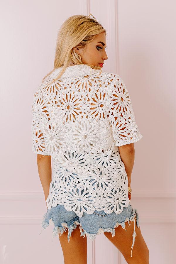 Sunny Days Ahead Crochet Top Product Image