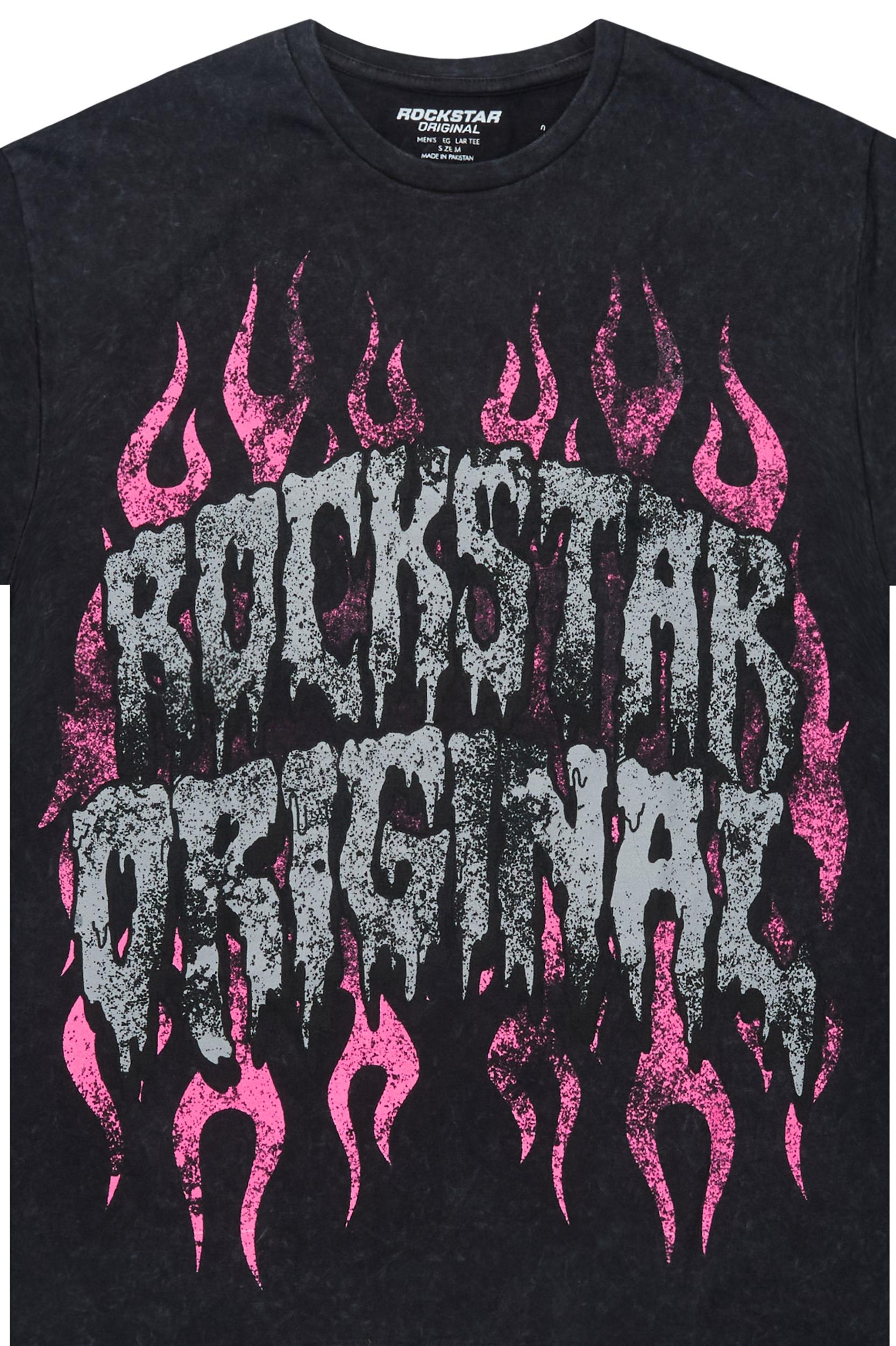 Trinia Vintage Black Oversized T-Shirt Female Product Image