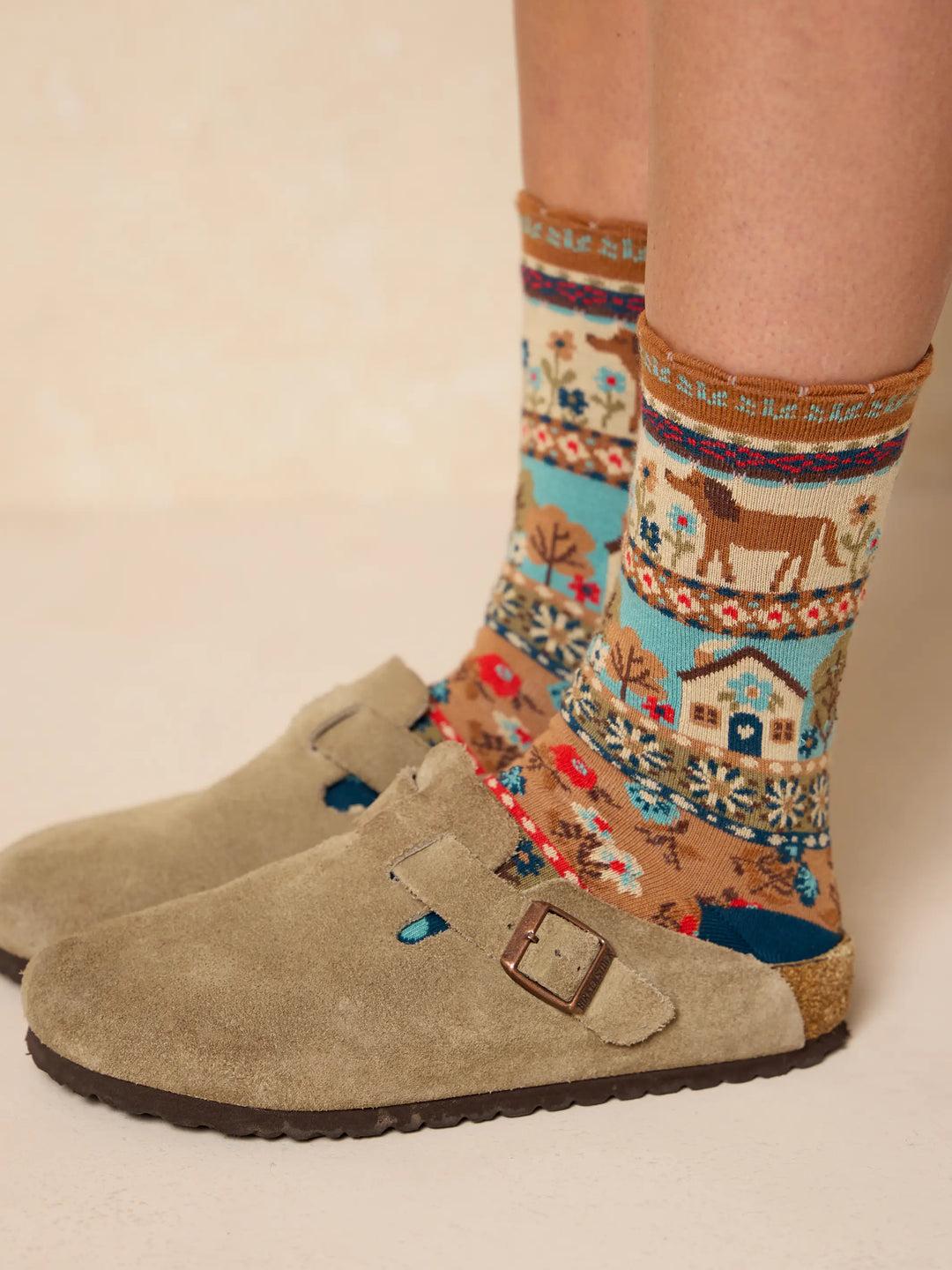 Boxed Boho Sock Set, Set of 3 Product Image