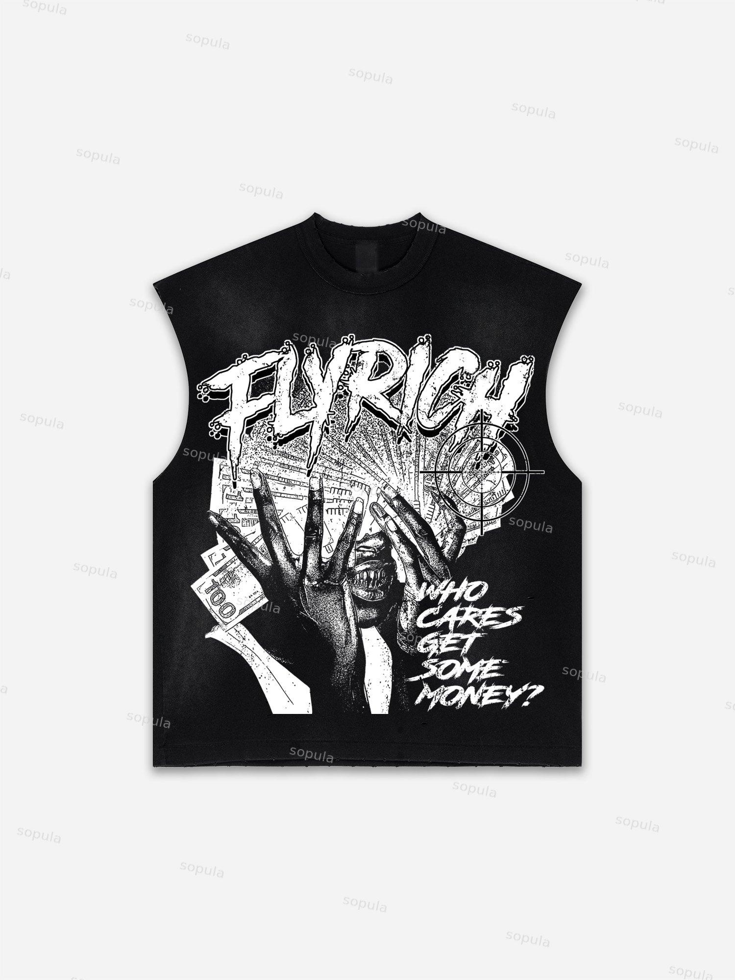 Basketball Dreams Boys Print Distressed Tank Top Product Image