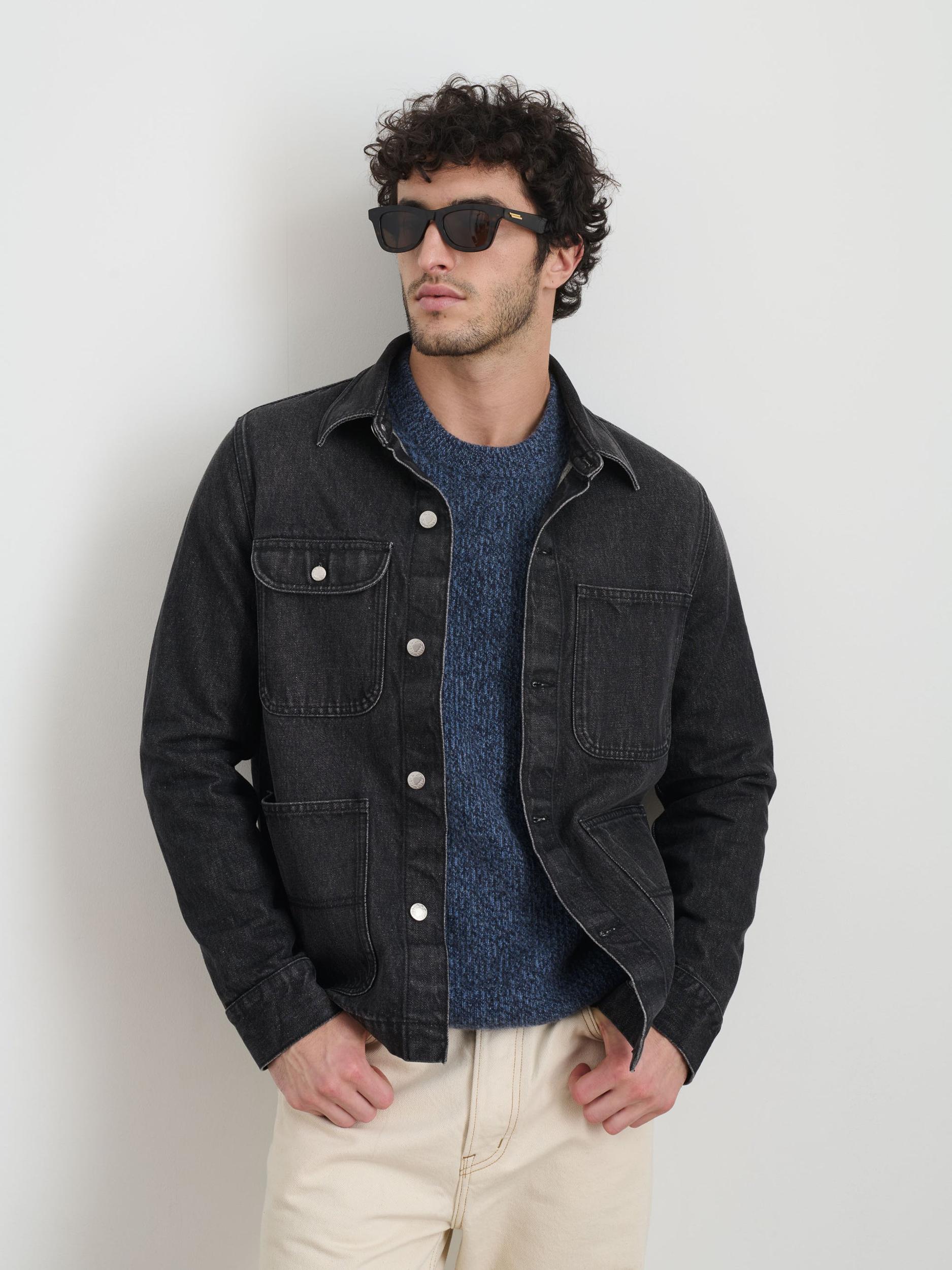 Work Jacket In Vintage Wash Denim Product Image