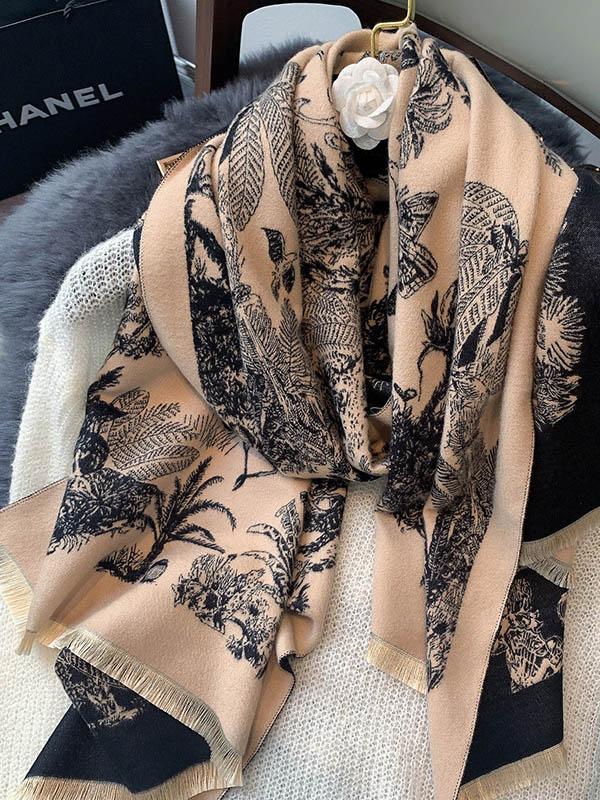 Imitation Cashmere Shawl Printed Warm Scarf Product Image