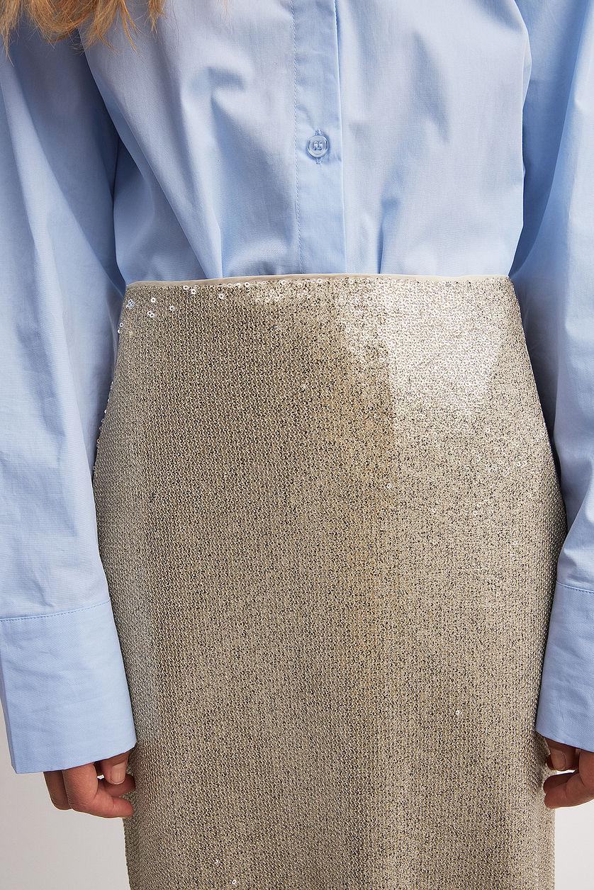 Sequin Maxi Skirt Product Image