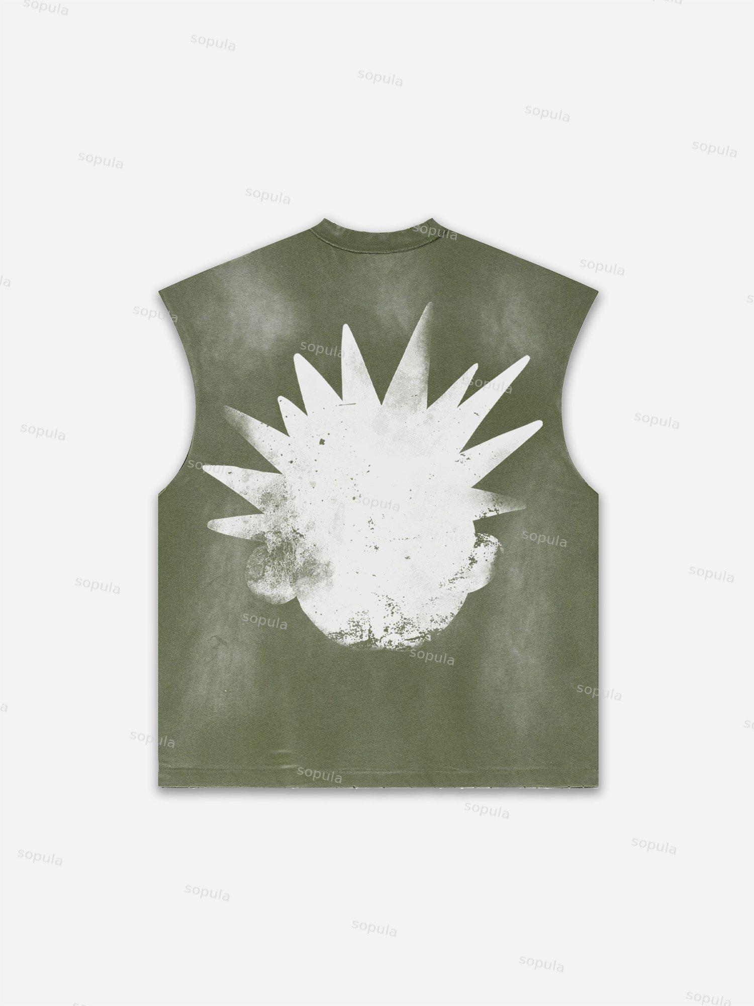 Basketball Dreams Boys Print Distressed Tank Top Product Image