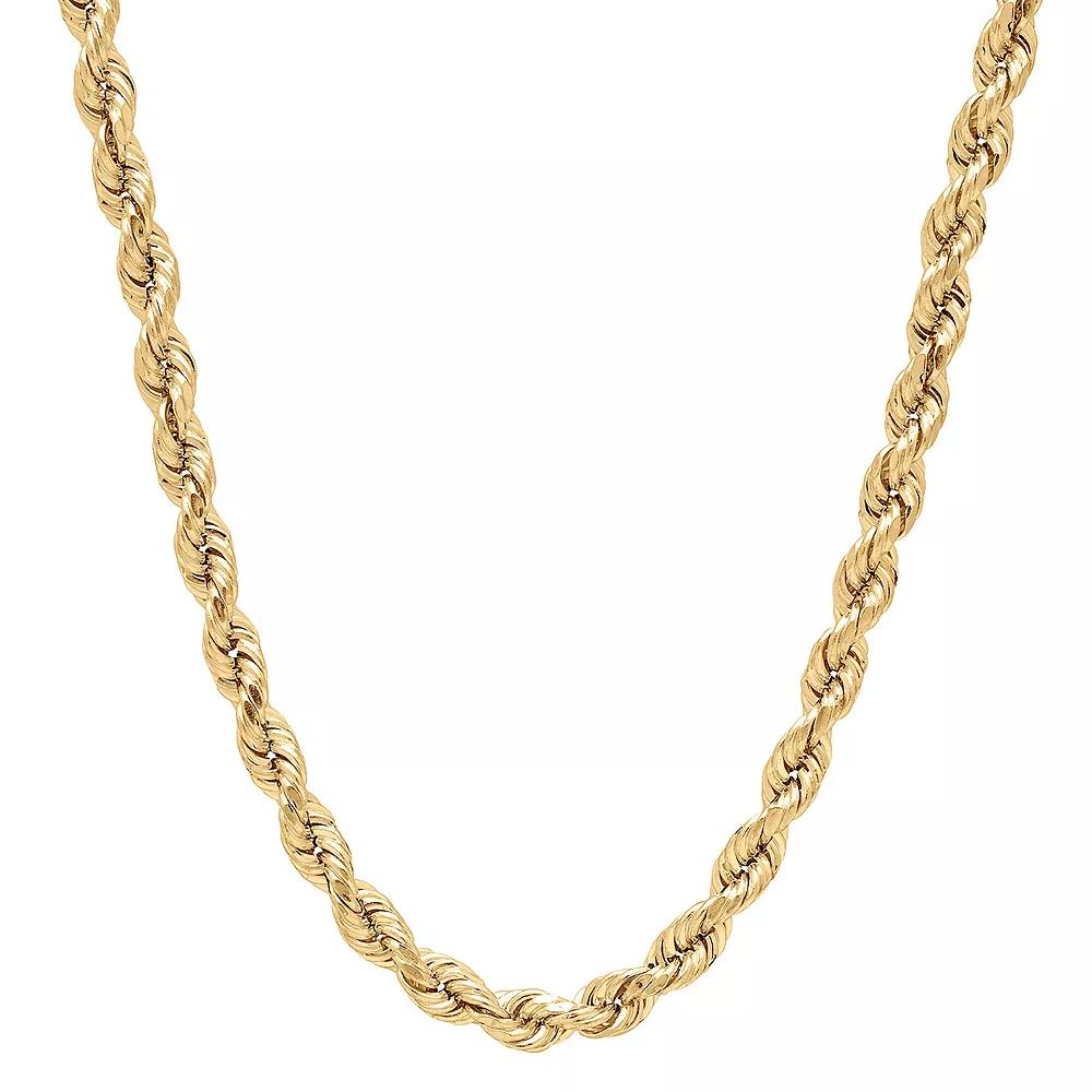 Everlasting Gold 14k Gold Rope Chain Necklace, Women's, Size: 24" Product Image