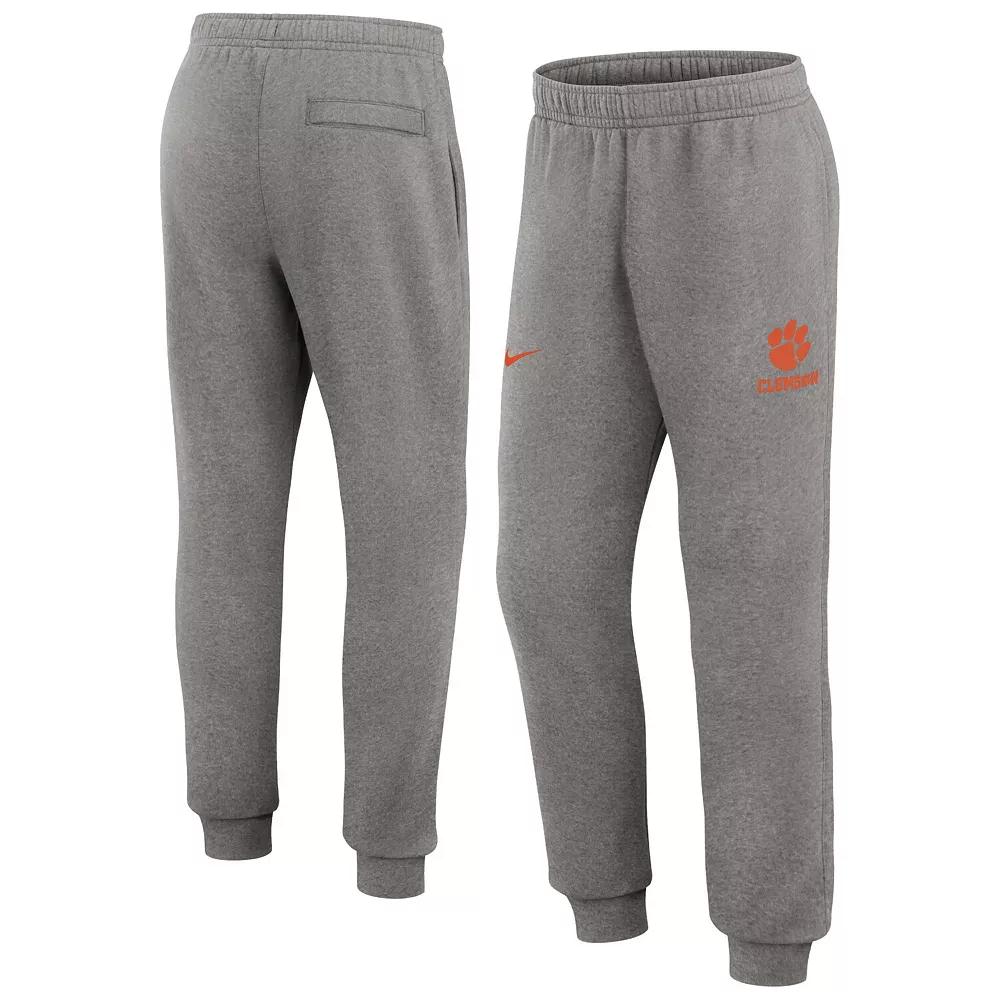 Men's Nike Heather Gray LSU Tigers Primetime Club Fleece Jogger Pants, Size: 2XL, Grey Product Image