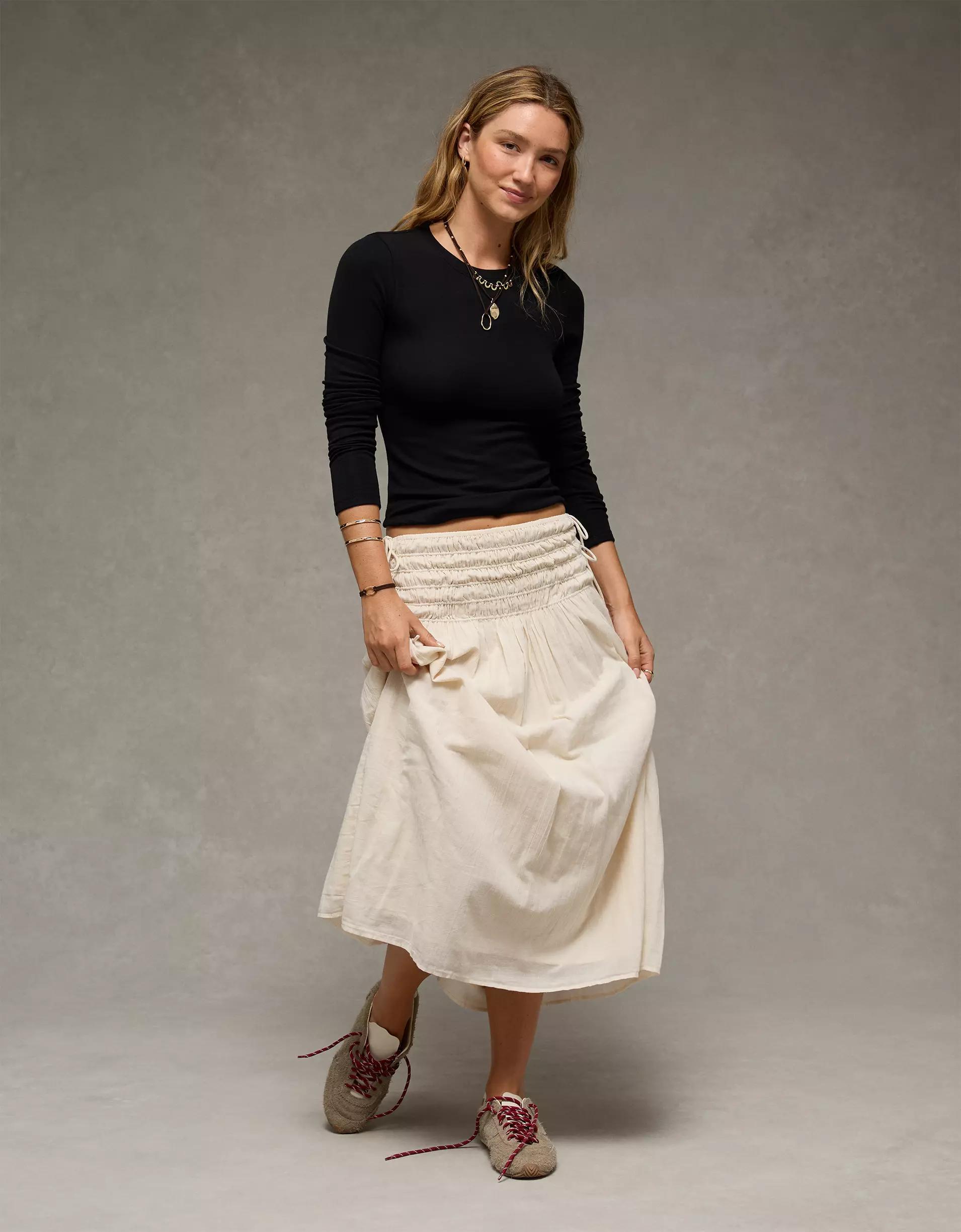 AE Long Sleeve Cozy Crewneck T-Shirt Product Image