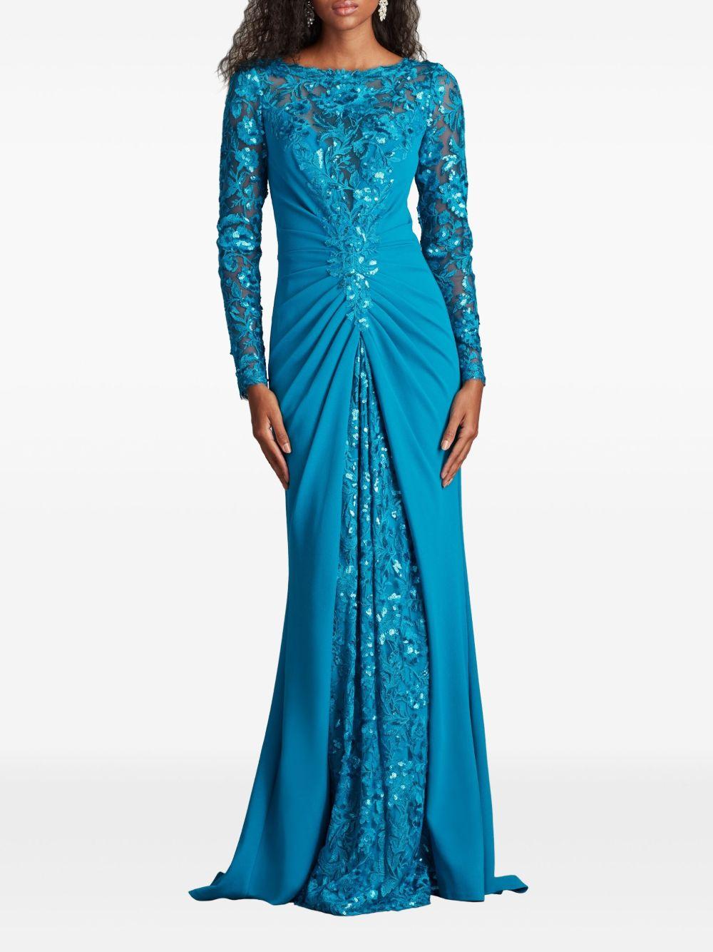 Whitley sequin-embellished floral gown Product Image