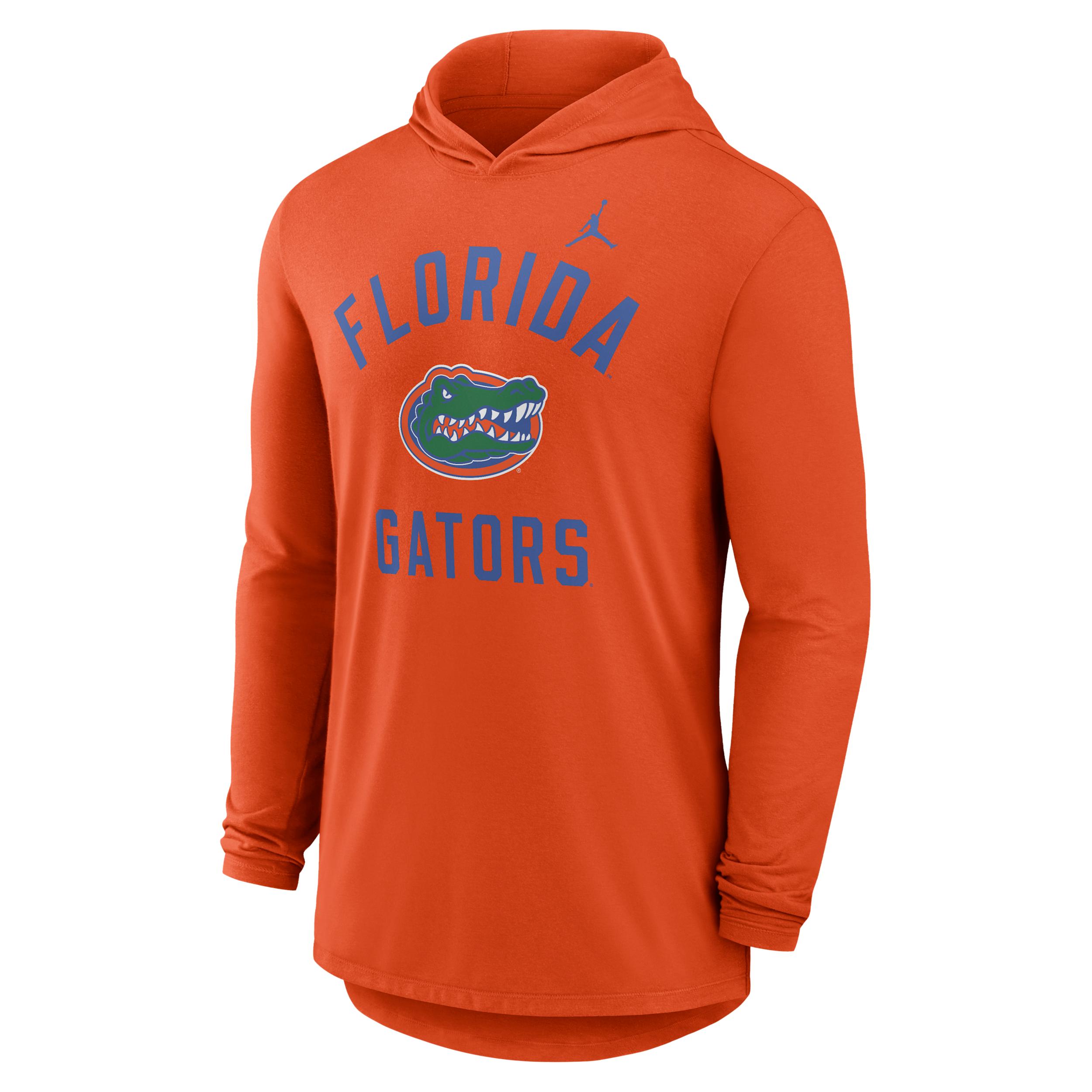 Mens Florida Campus Arch Jordan Brand Dri-FIT College Long-Sleeve Hooded T-Shirt | 0JNB89MUFN-SSR Product Image