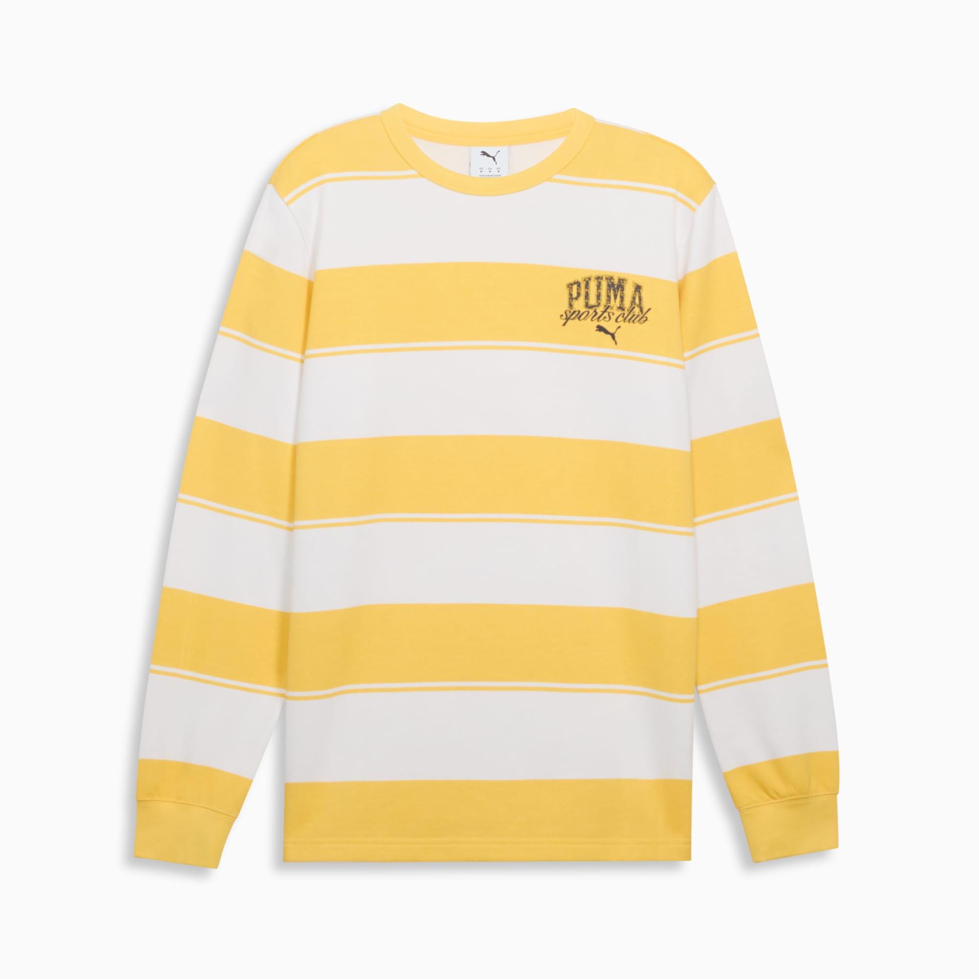 PUMA Class Men's Striped Crew Sweatshirt Product Image