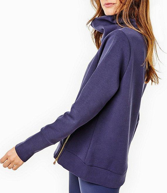 Addison Bay Everyday Mock Neck Zip Hem Pullover Product Image