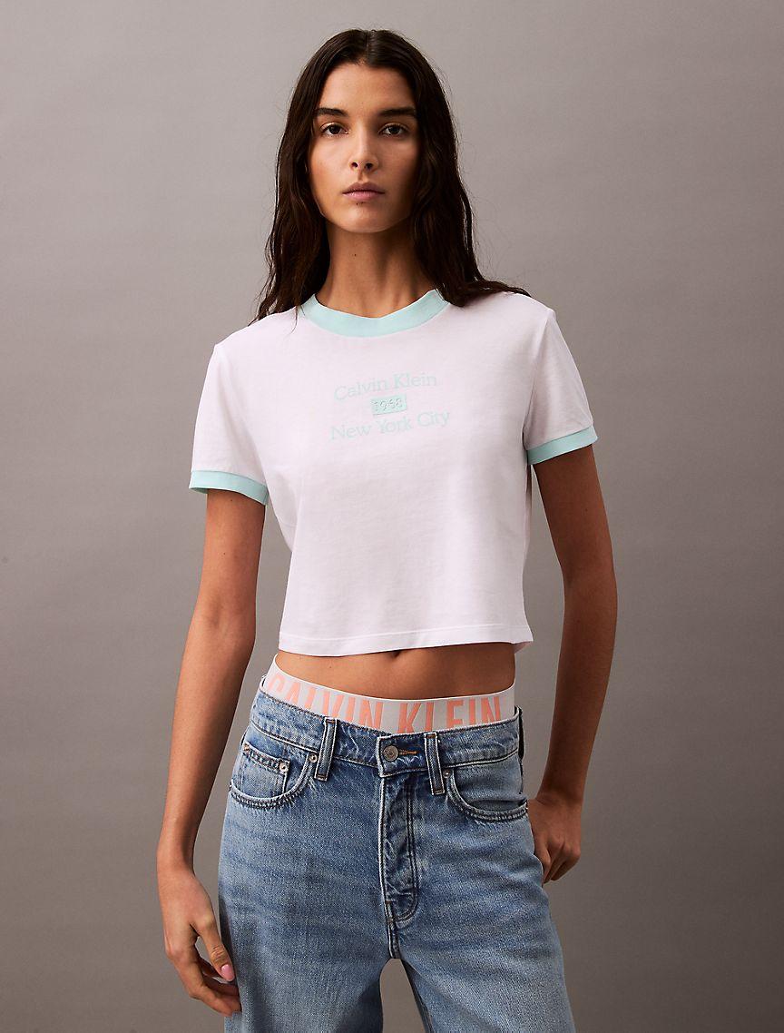 Logo Graphic Cropped Classic T-Shirt Product Image