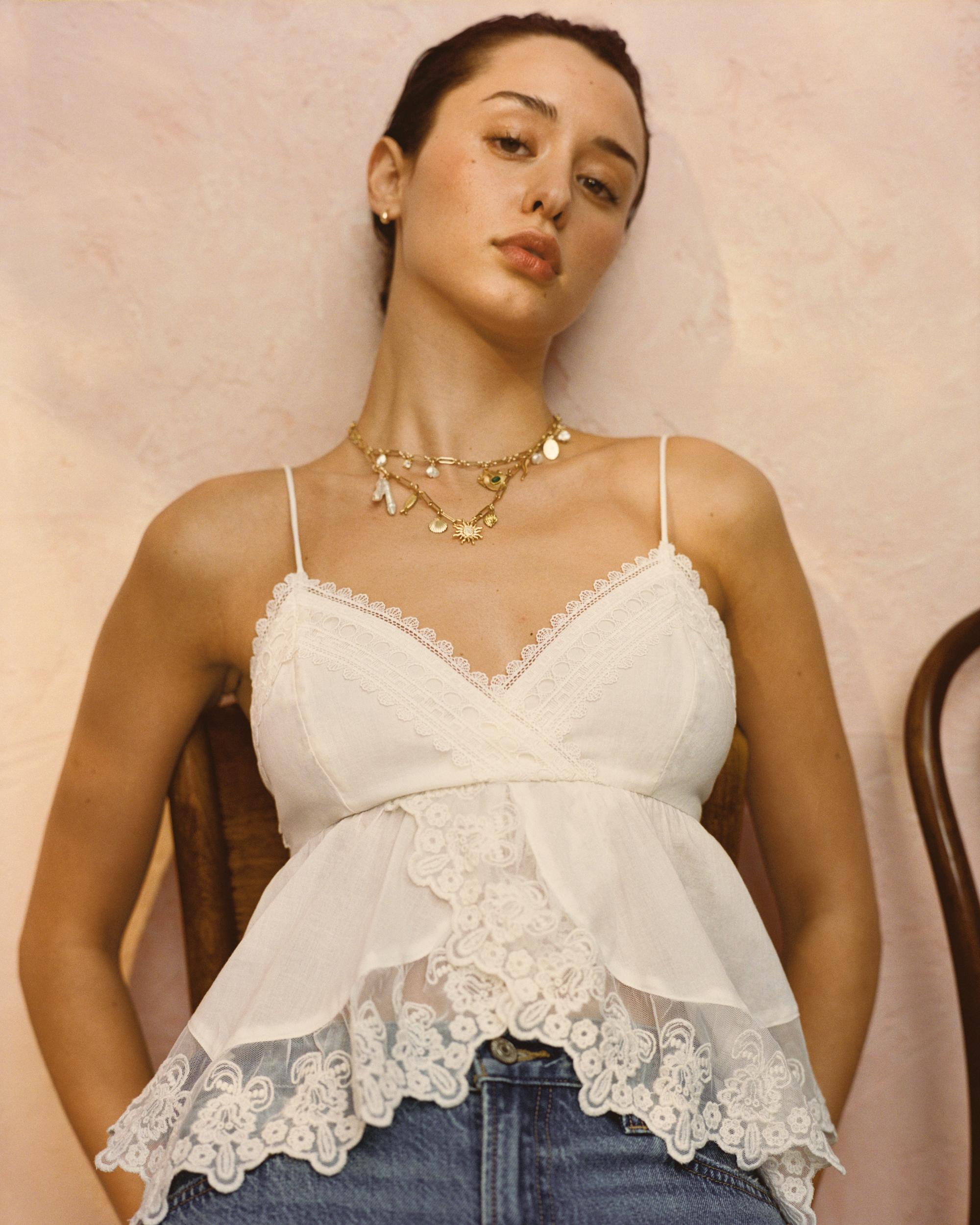 Babydoll Lace-Trim Cami Product Image