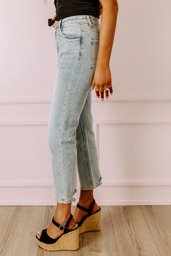 Risen The Bolt High Waist Jean in Light Wash Product Image