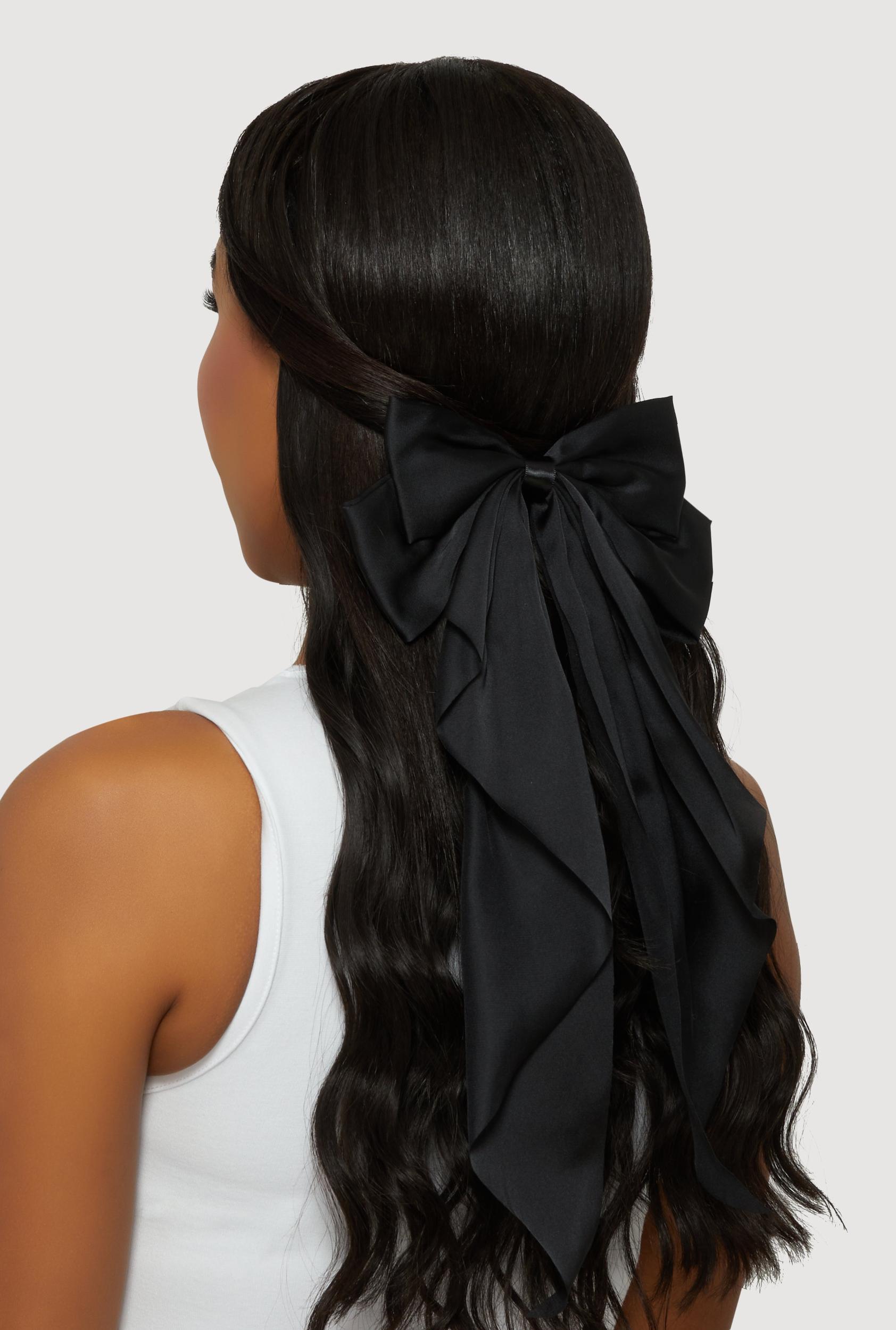 Oversized Double Bow Hair Clip Female Product Image