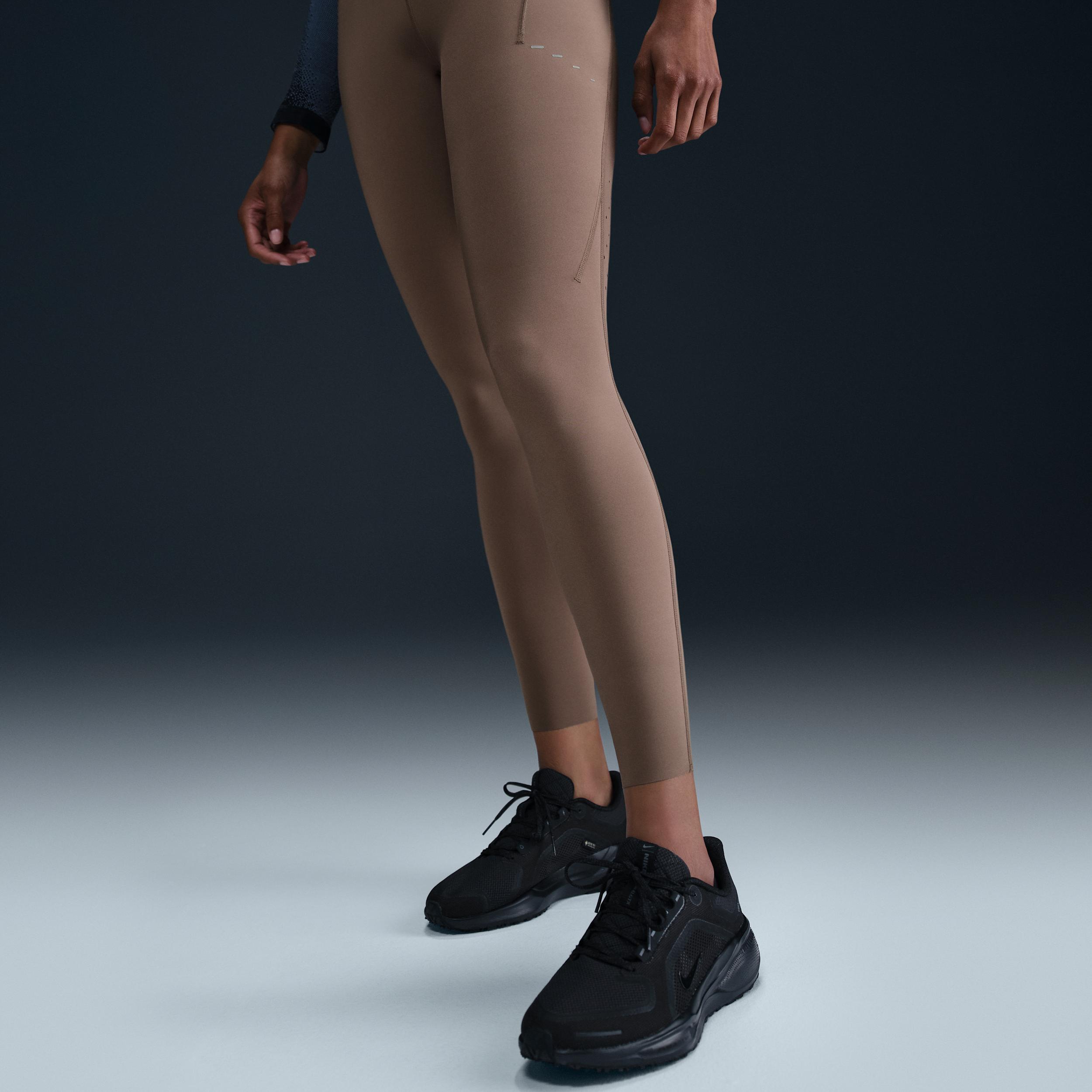 Nike Womens Swift High-Waisted 7/8 Running Leggings with Pockets | HJ2252-010 Product Image