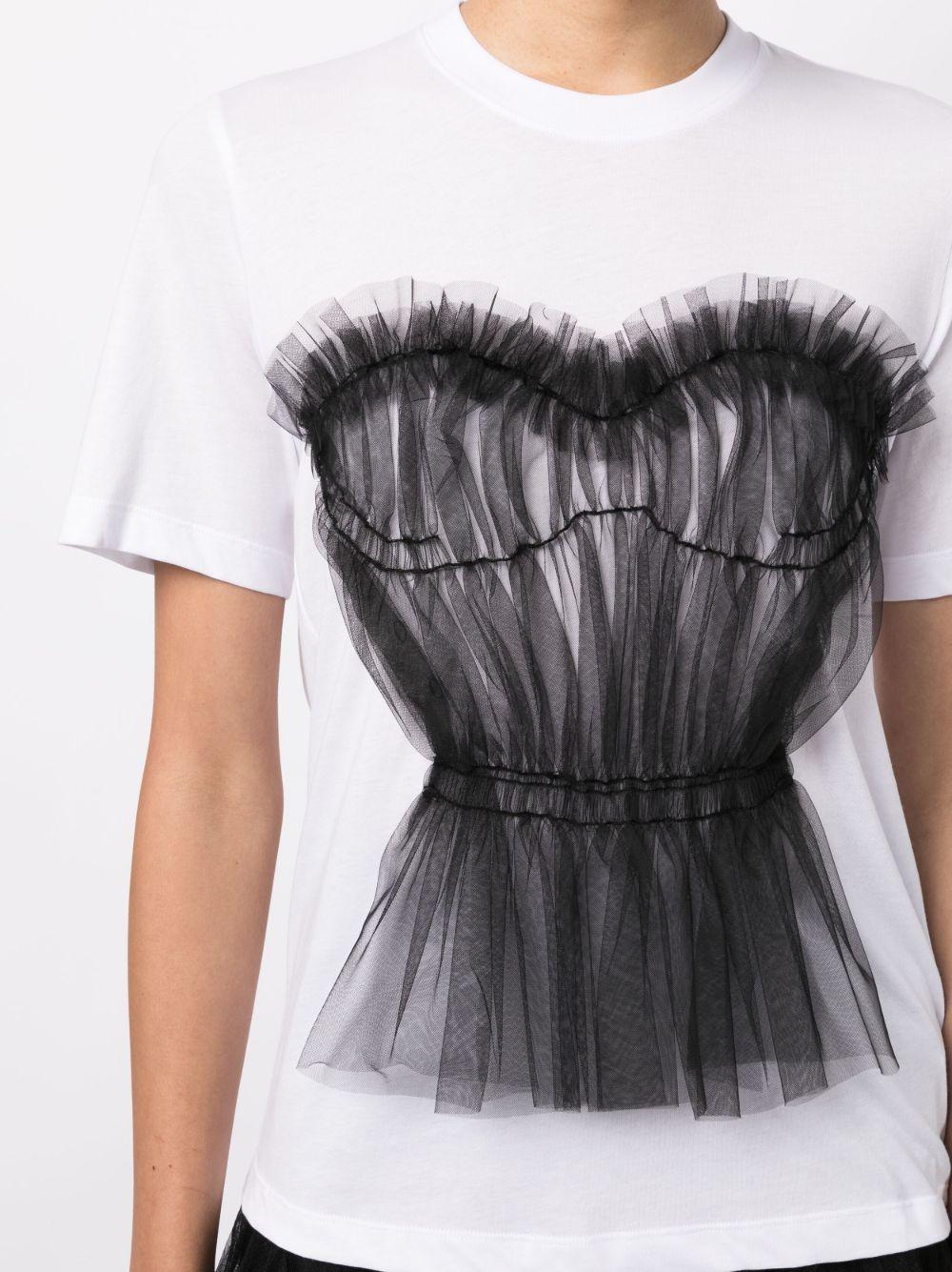 appliqué-detail cotton T-shirt Product Image