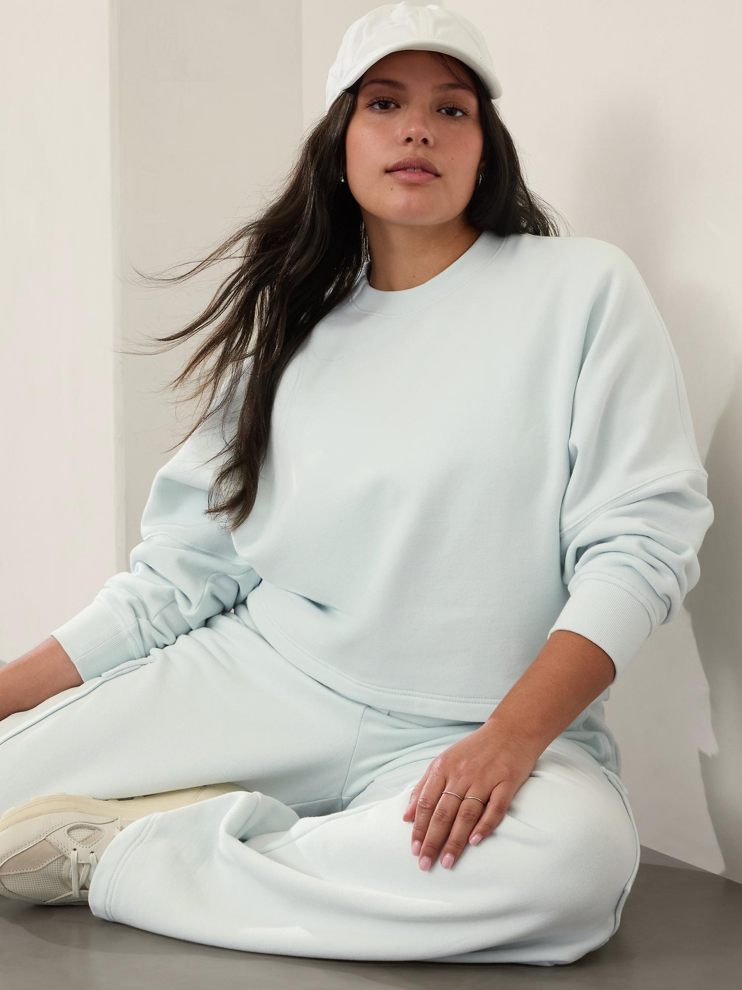 Forever Fleece Dolman Crop Sweatshirt Product Image