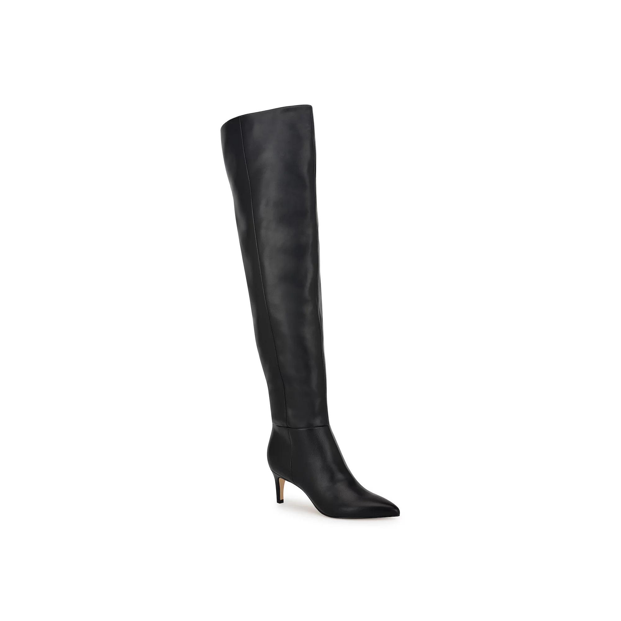 Nine West Sensa Women's Thigh-High Dress Boots, Size: 7, Black Smo Product Image