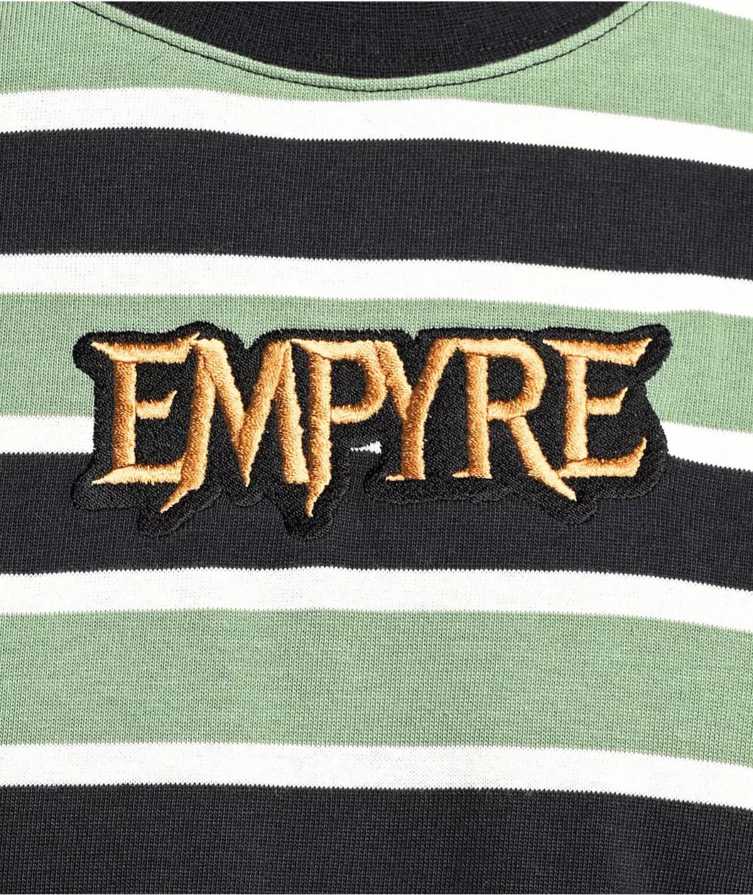Empyre Claws Black & Green Long Sleeve Stripe T-Shirt Product Image
