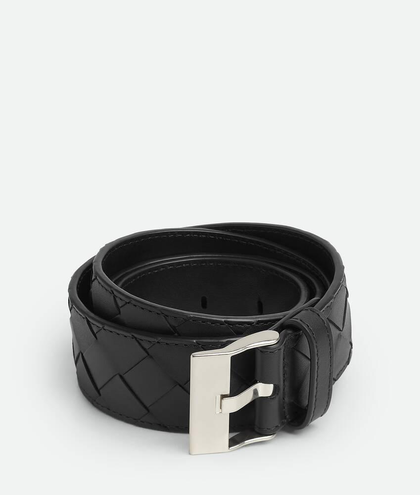 Men's Watch Buckle Belt in Black Product Image