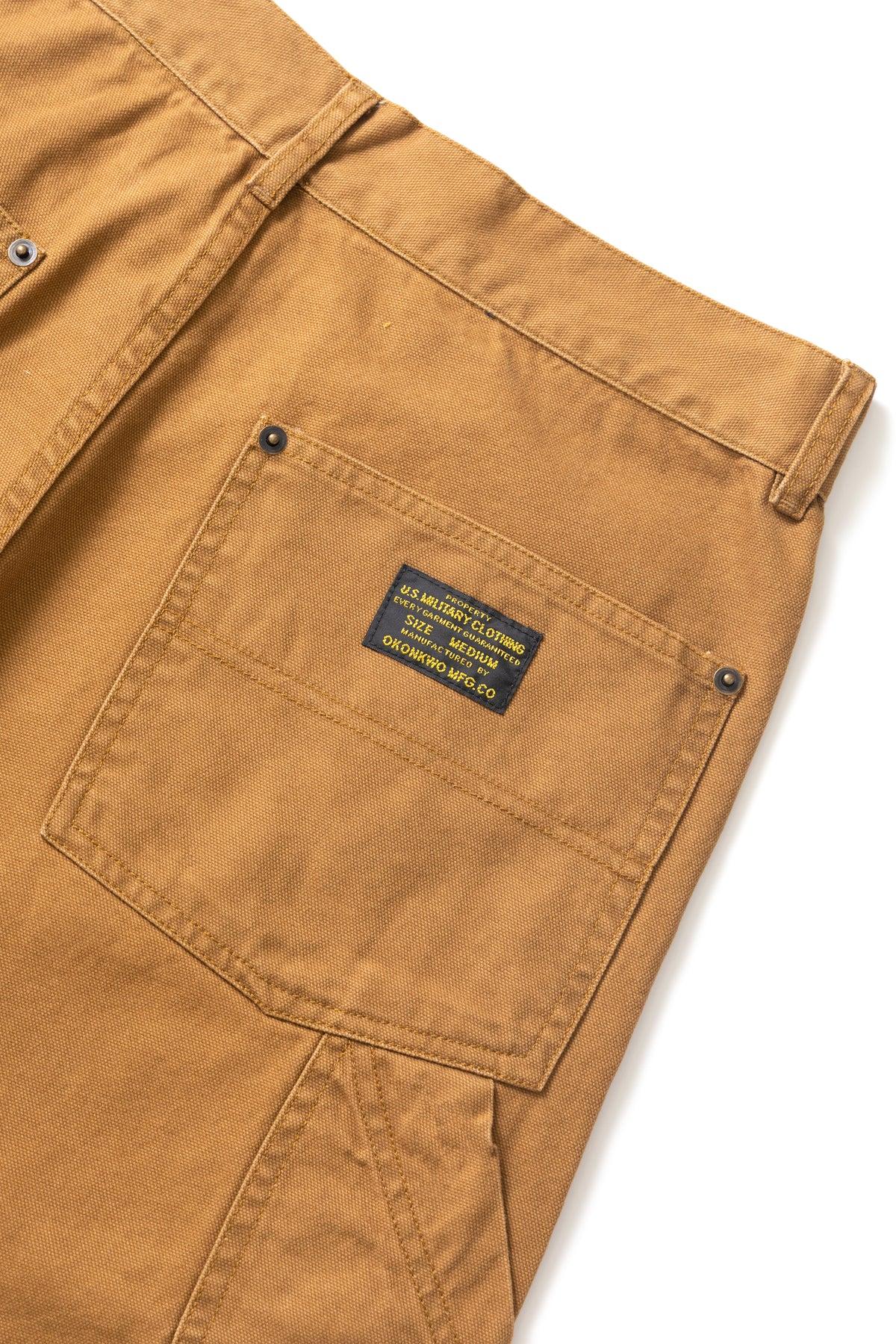 Okonkwo MFG - Aged Canvas Carpenter Shorts - Brown Product Image