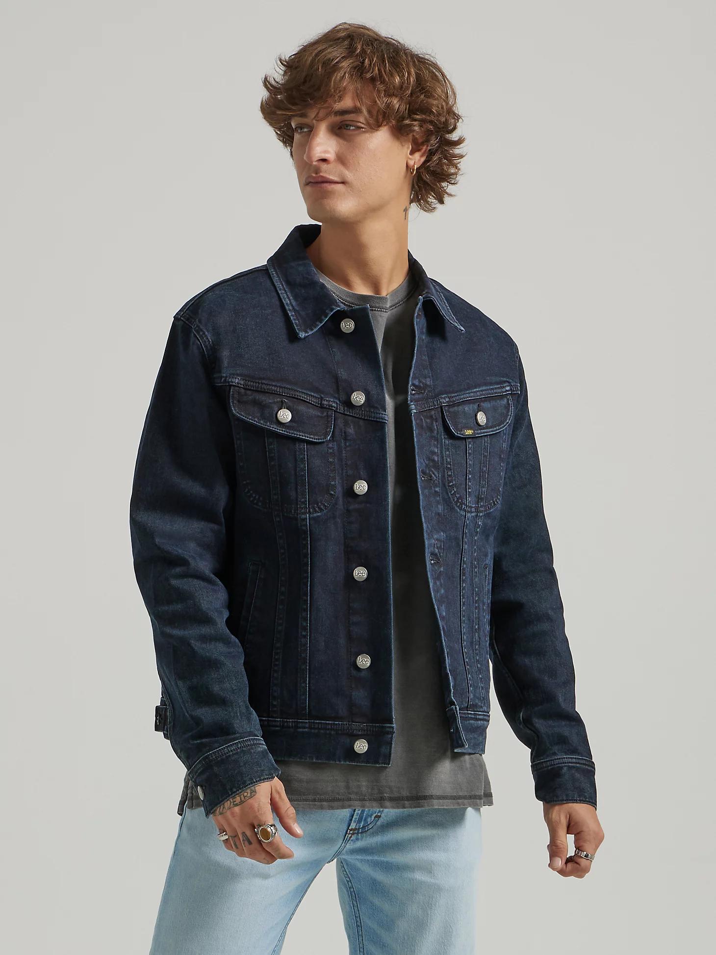 Men's Regular Fit Denim Rider™ Jacket | Men's Jackets & Outerwear | Lee® Product Image