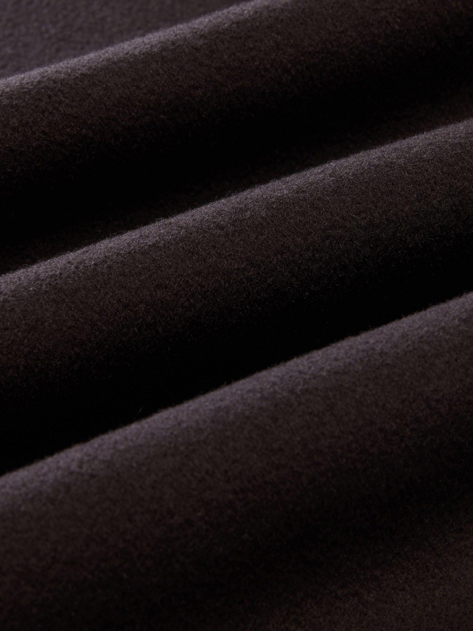 Cashmere Wool Blend Gathered Waist Women Overcoat Product Image