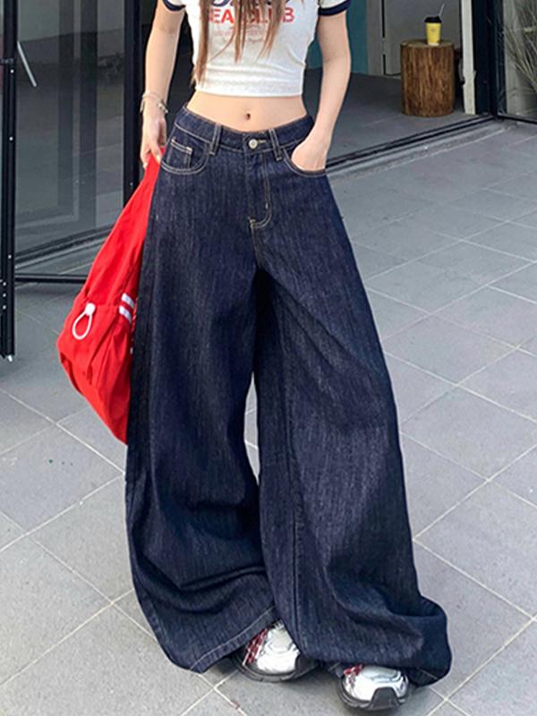 Loose-Fitting Boyfriend Jeans Product Image