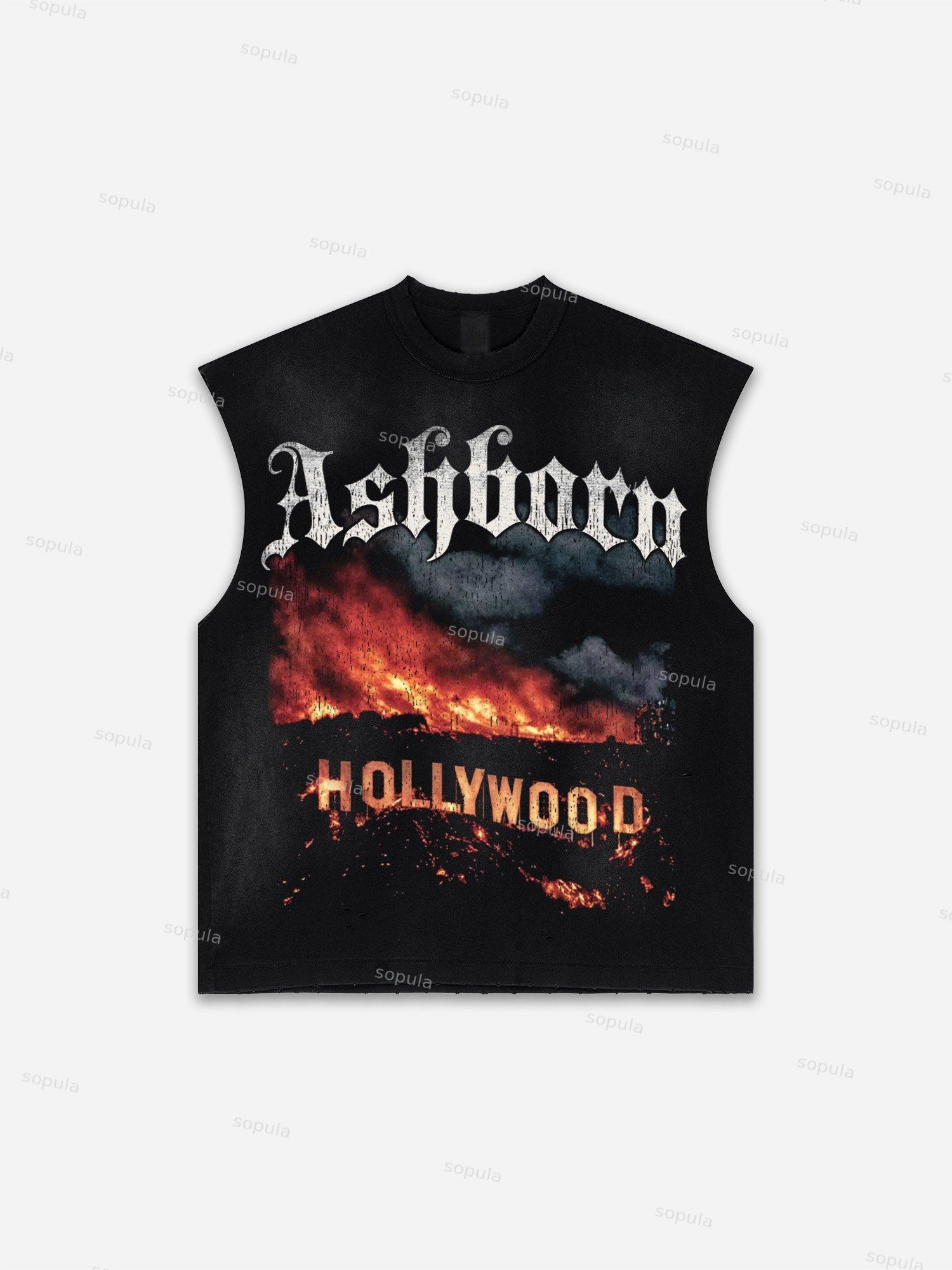 Men's Washed Saint Graphic Child Of God Print Tank Top Product Image