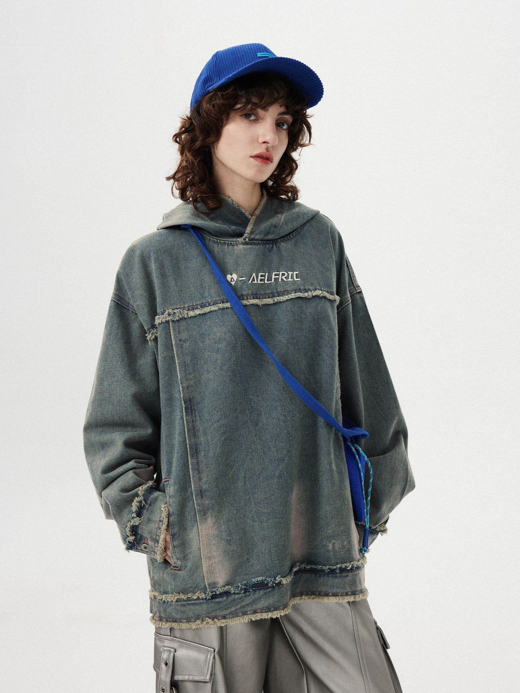 Aelfric Eden Denim Washed Hoodie Product Image